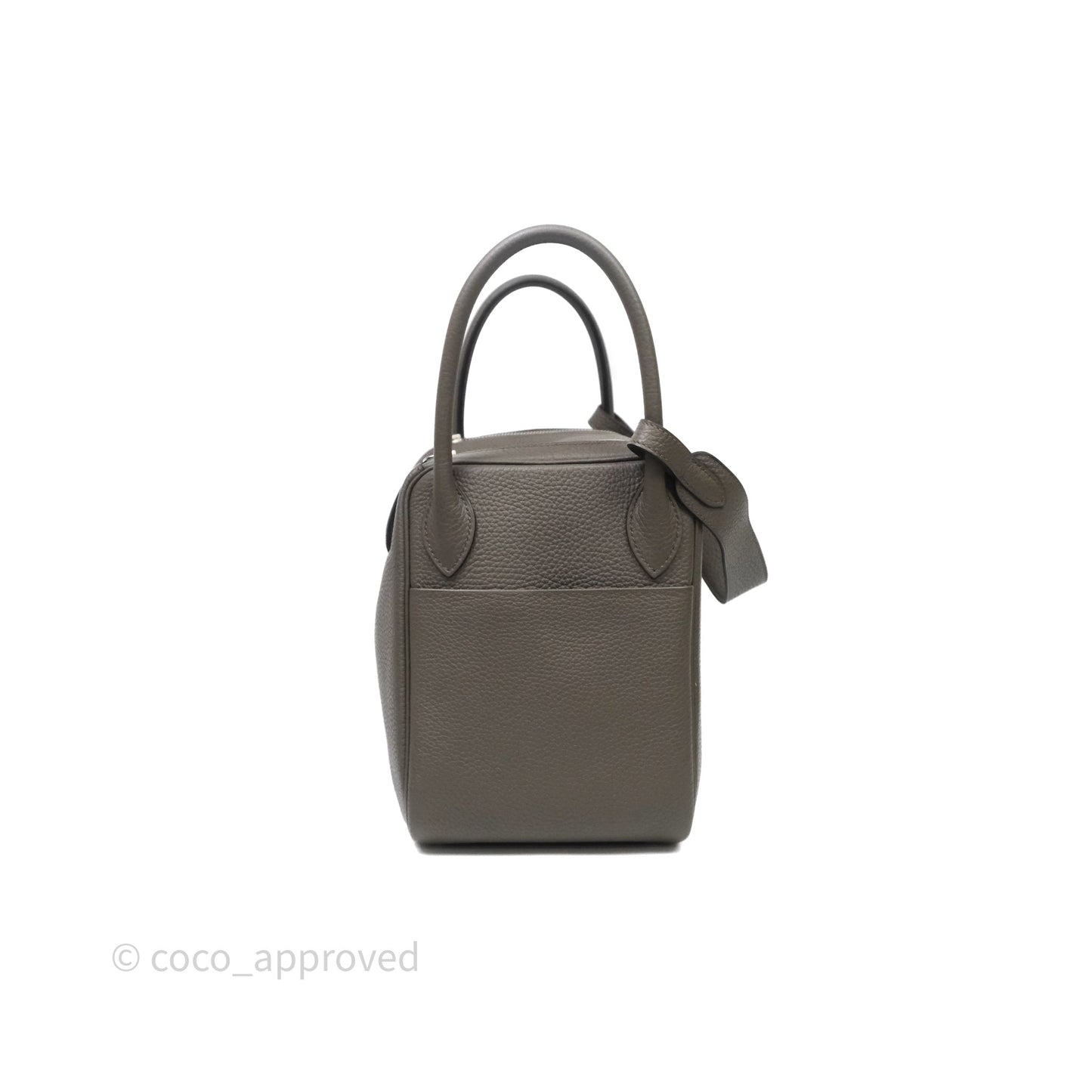 Hermès Lindy 30 Etain 8F Clemence Palladium Hardware