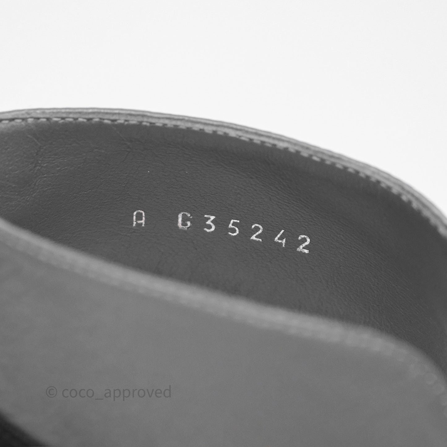 Chanel Cap Toe Bow Ankle-cuff Sandals Grey Black Lambskin