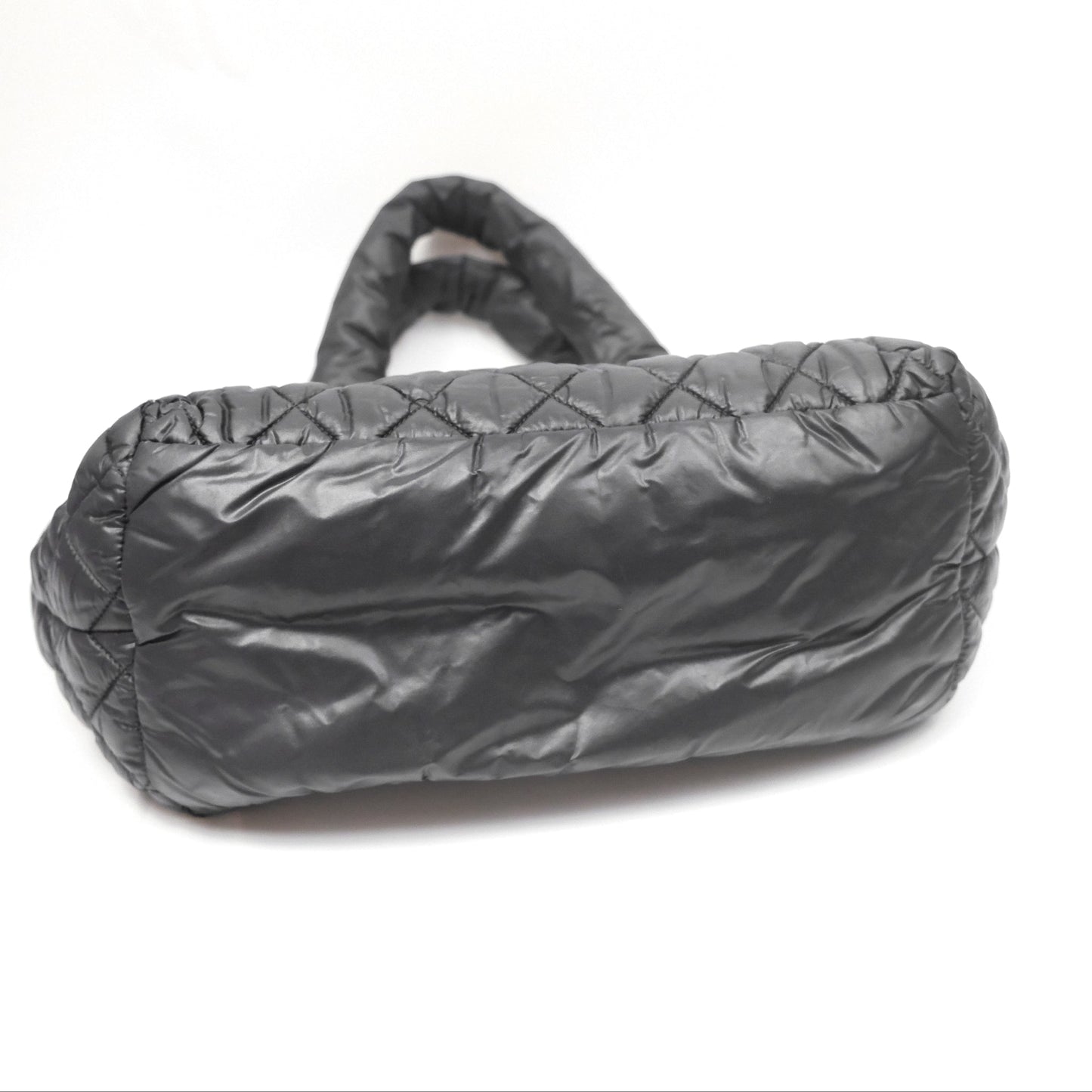Chanel Coco Cocoon Tote Bag PM Black Nylon