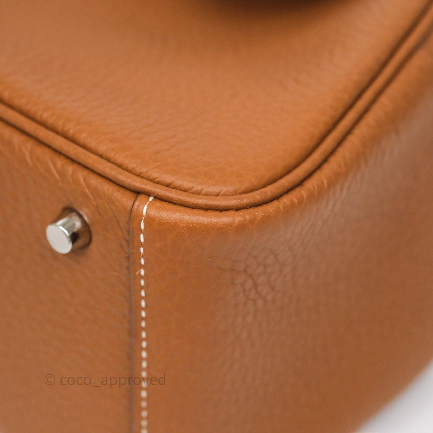 Hermès Mini Lindy 20 Gold 37 Clemence Palladium Hardware