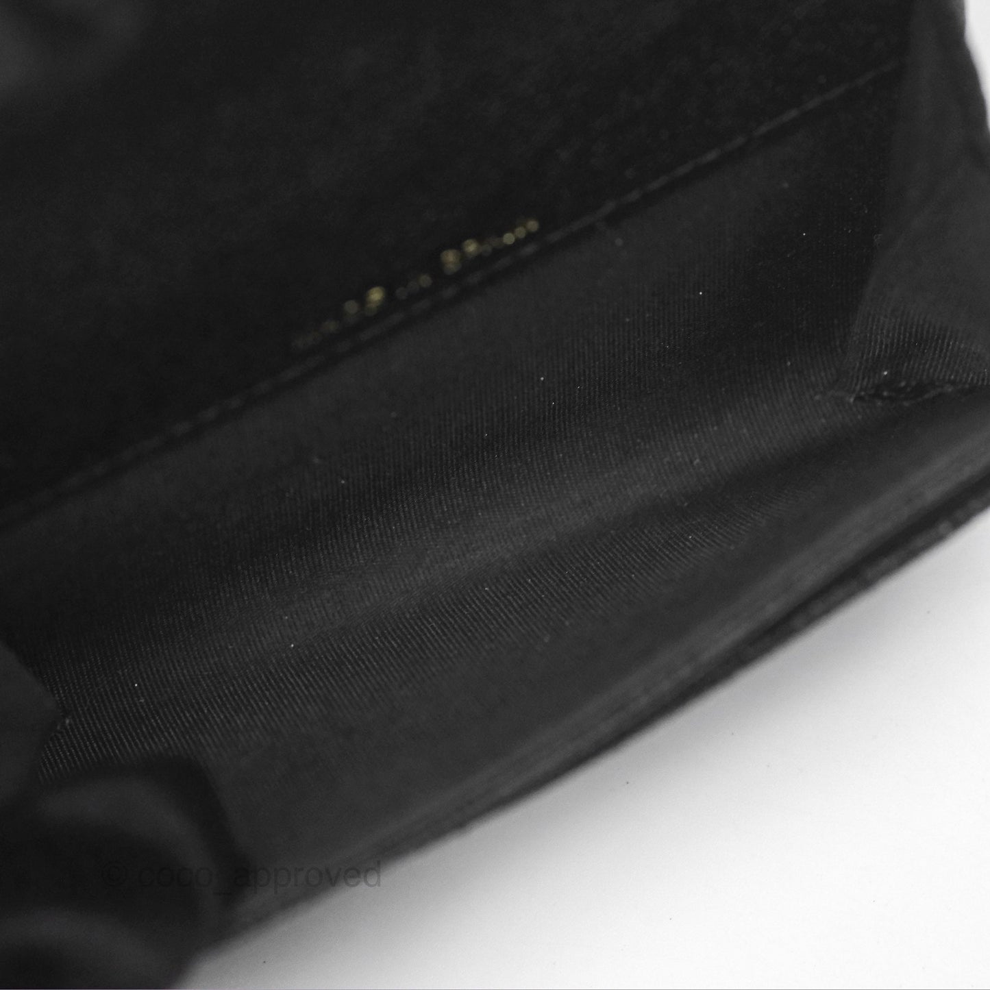 Chanel Quilted Boy Flap Card Holder Black Caviar Gold Hardware