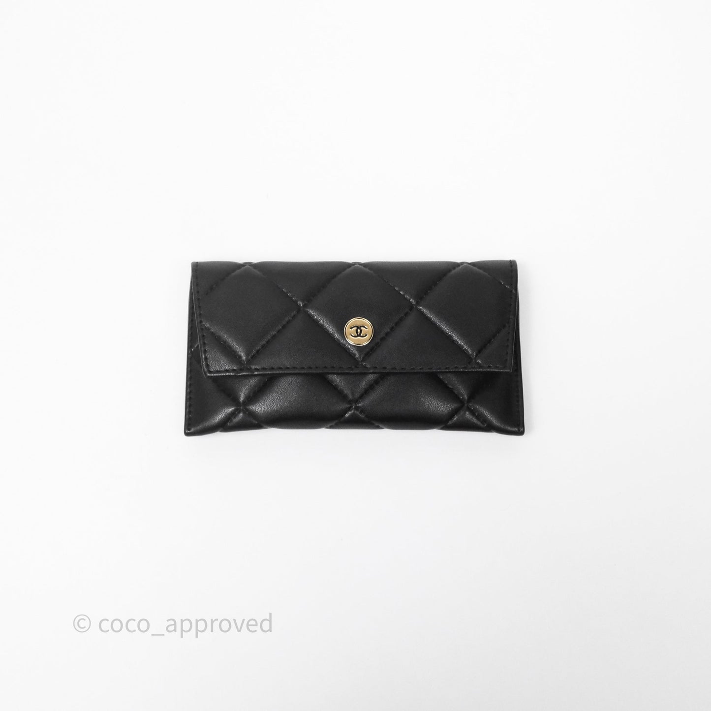 Chanel CC Chain-Link Square Sunglasses Black