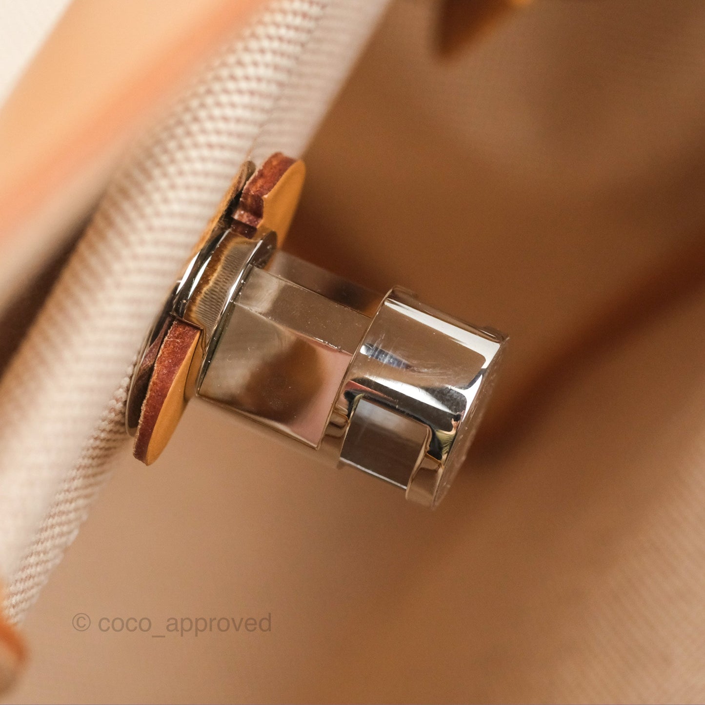 Hermès Herbag Zip 31 Bride De Gala Sable/ Ecru-Beige/ Nat sable Canvas Palladium Hardware