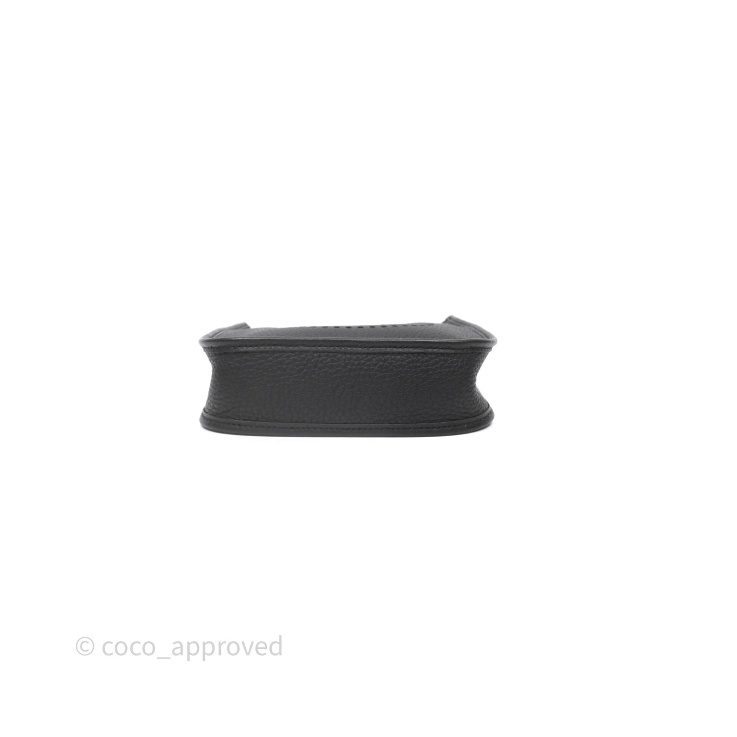 Hermès Mini Evelyne 16 Noir 89 Clemence Palladium Hardware