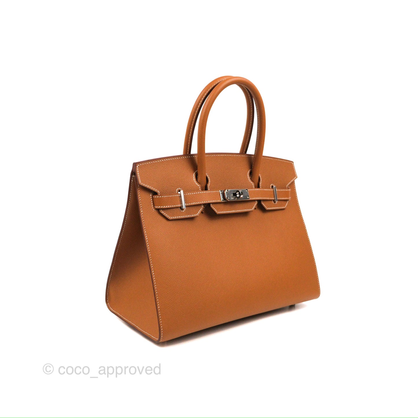 Hermès Birkin 30 Sellier Gold Epsom Palladium Hardware