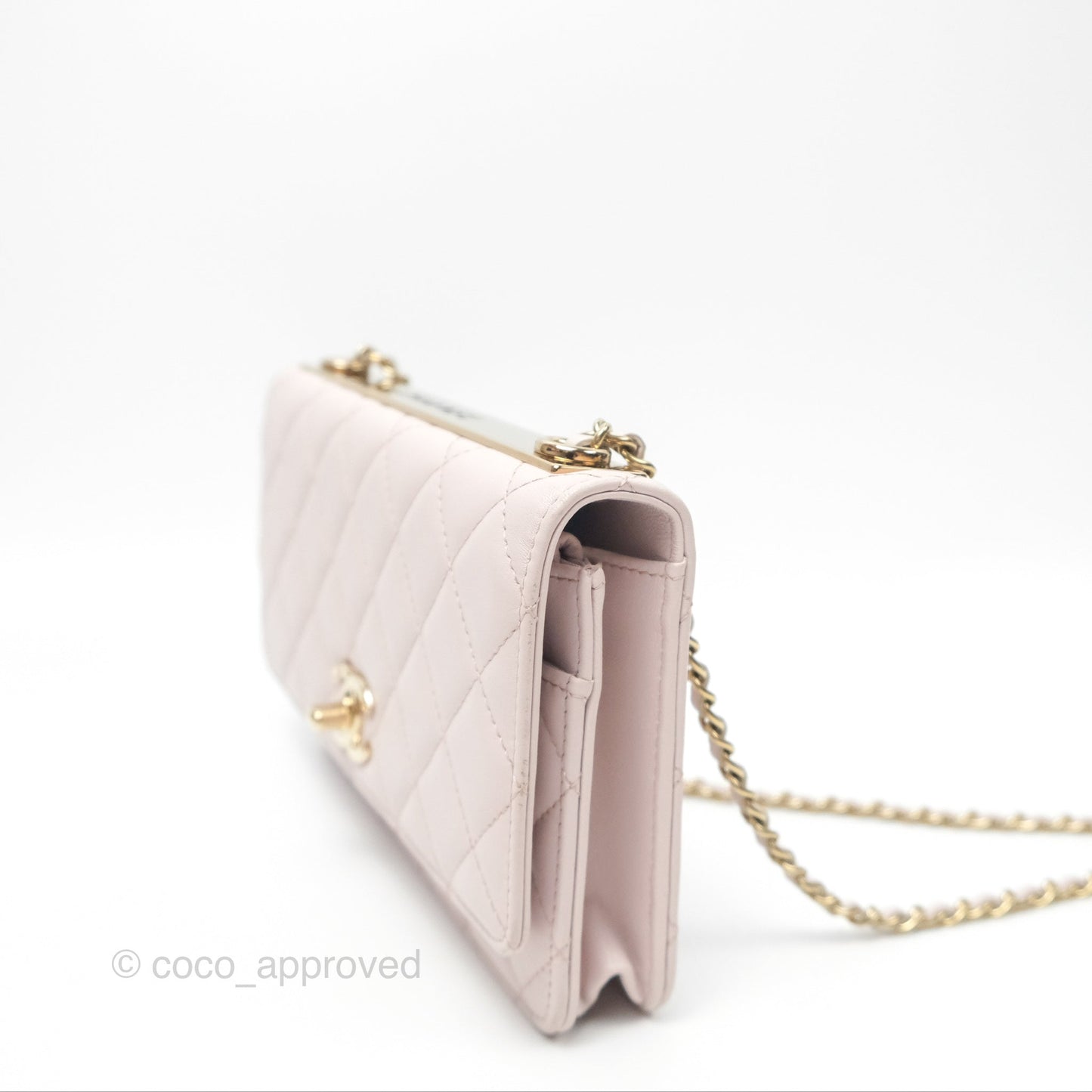Chanel Trendy CC WOC Quilted Pink Lambskin Gold Hardware