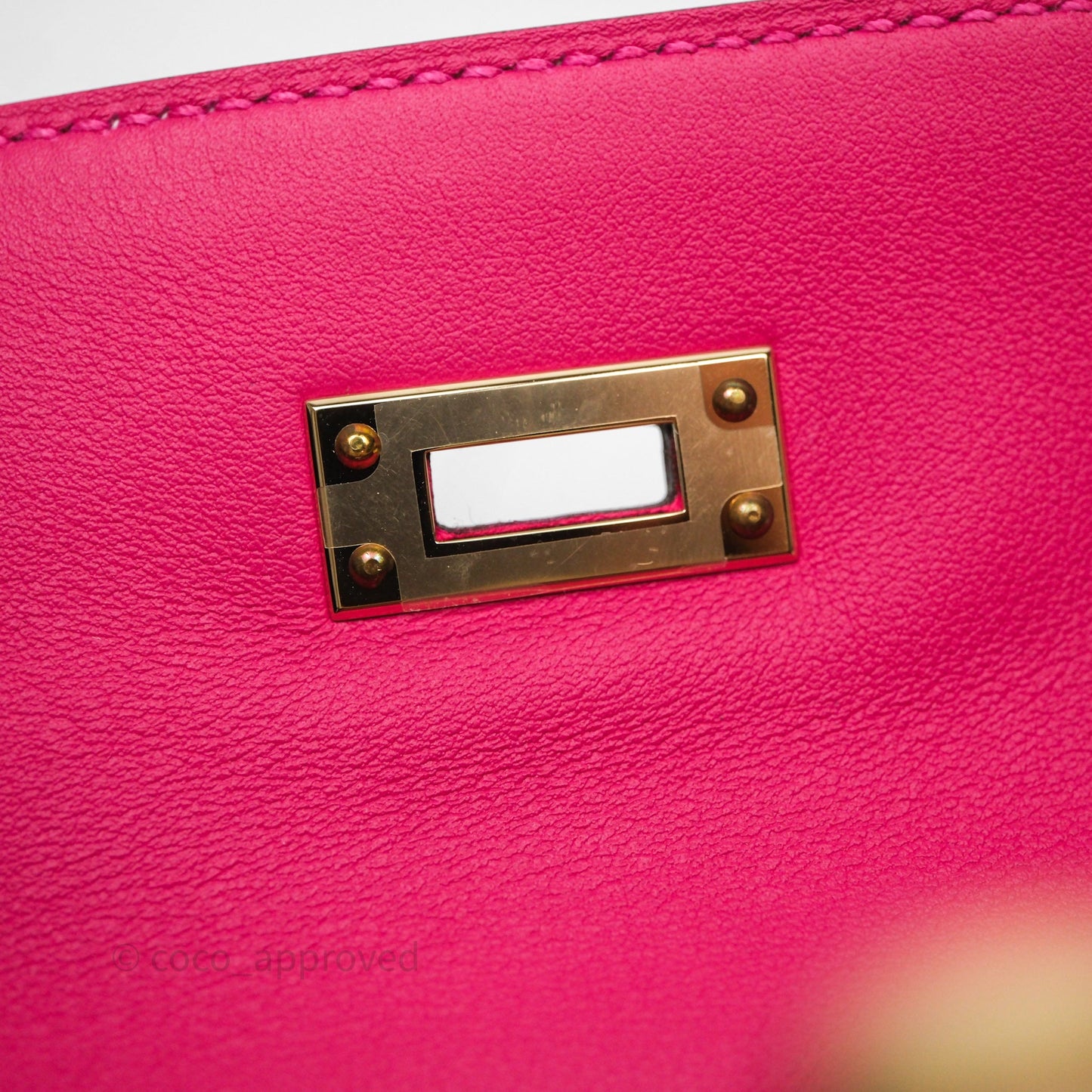 Hermès Kelly Pochette Nata Swift Pink Special Order Gold Hardware