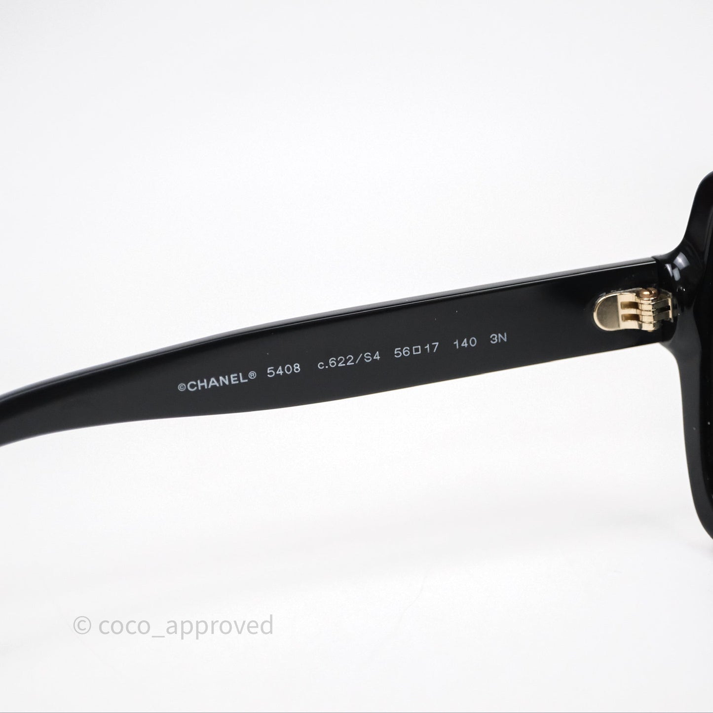 Chanel Square Sunglasses Black Acetate