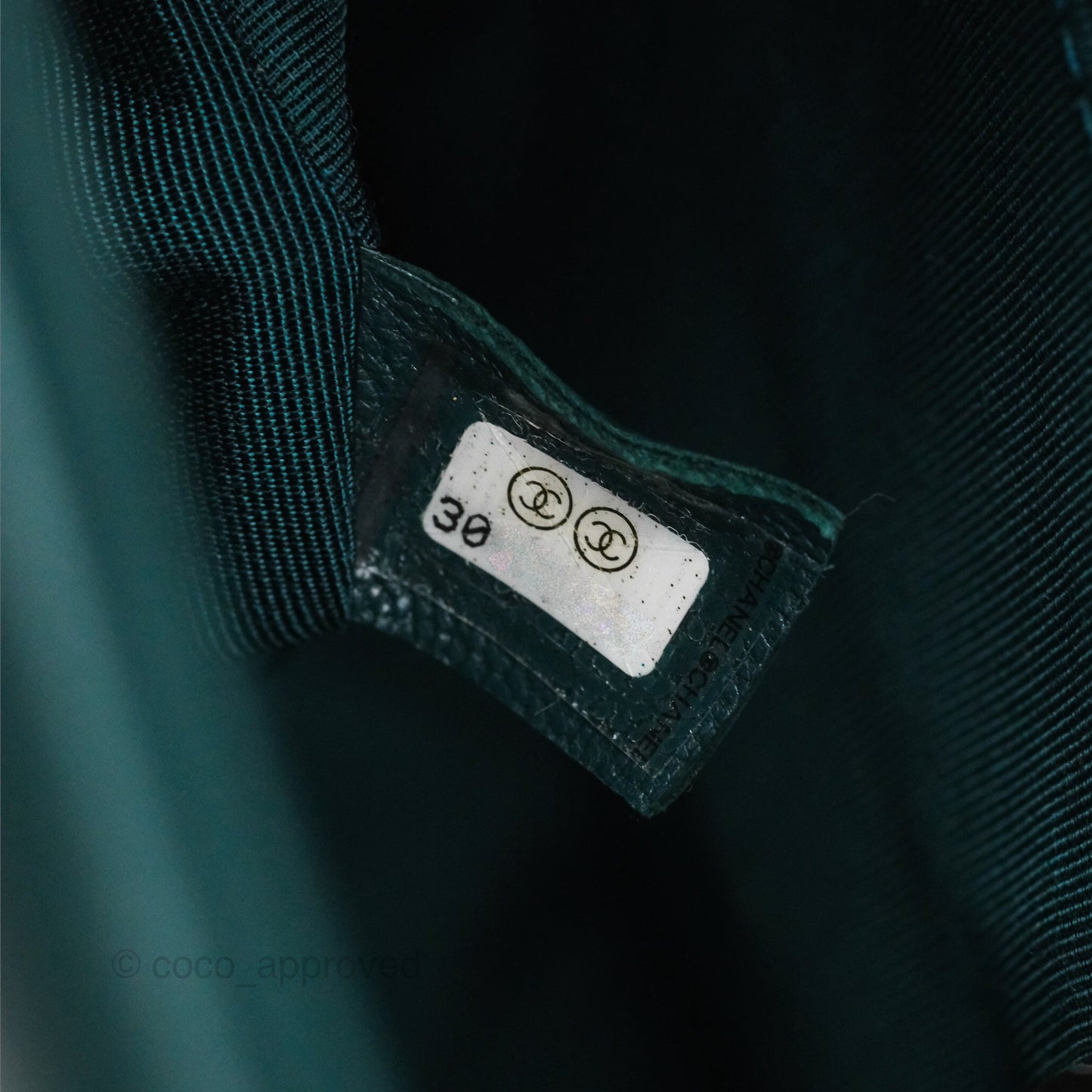 Chanel 19 Medium Green Goatskin Mixed Hardware