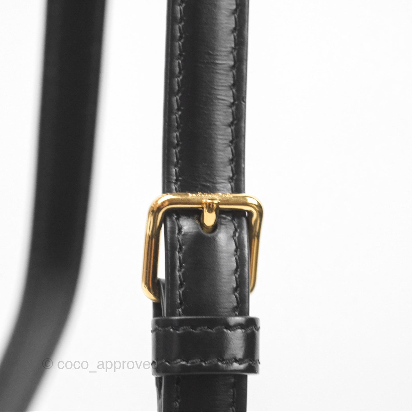 Celine Triomphe Shoulder Bag Black Calfskin