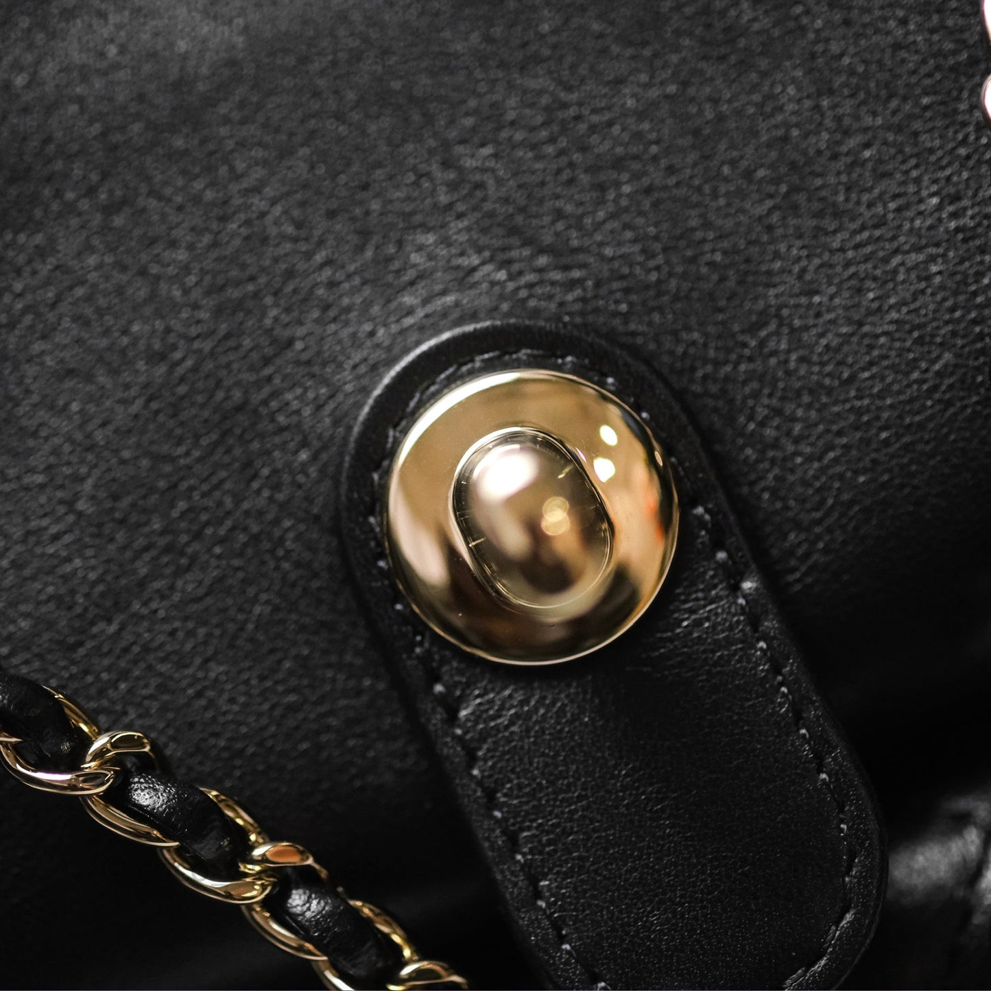 Chanel Quilted Large Duma Drawstring Backpack Black Lambskin Gold Hardware