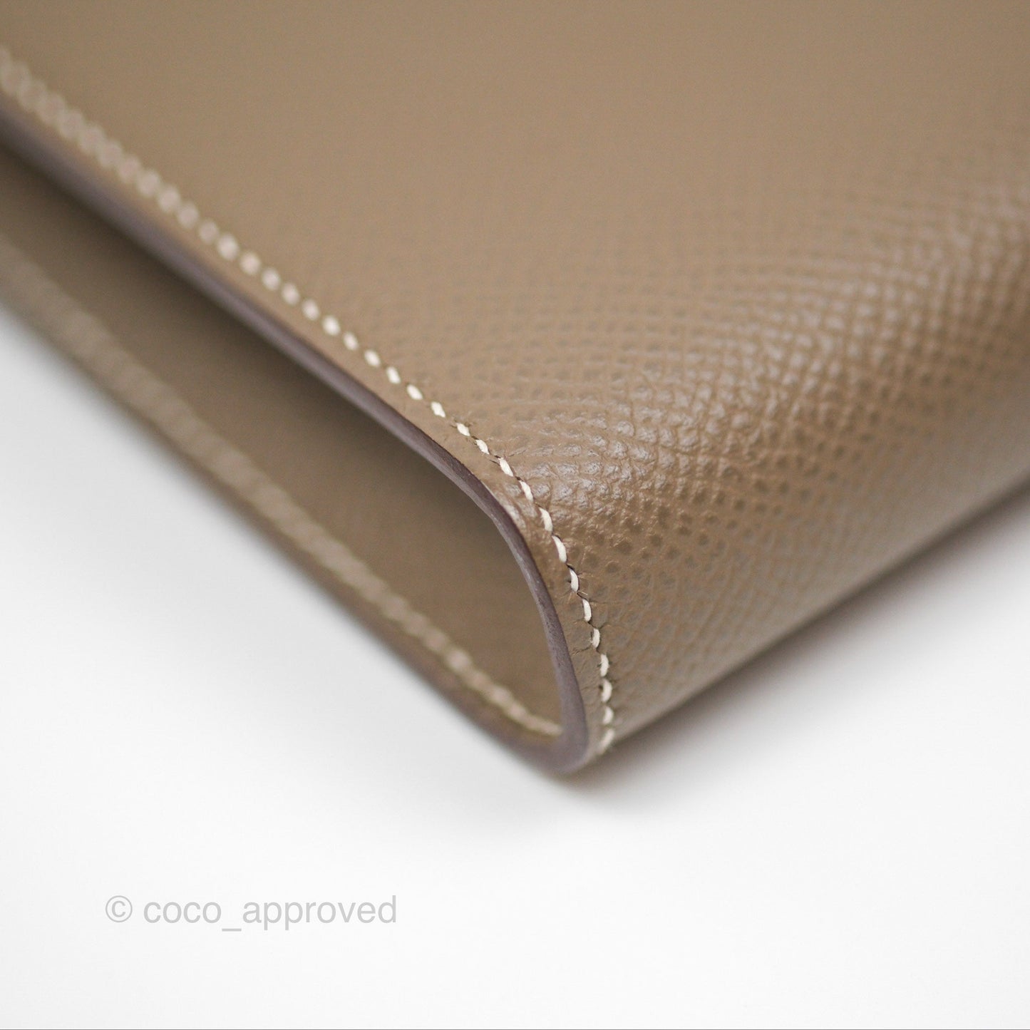 Hermès Clic 16 Wallet Etoupe 18 Epsom Palladium Hardware