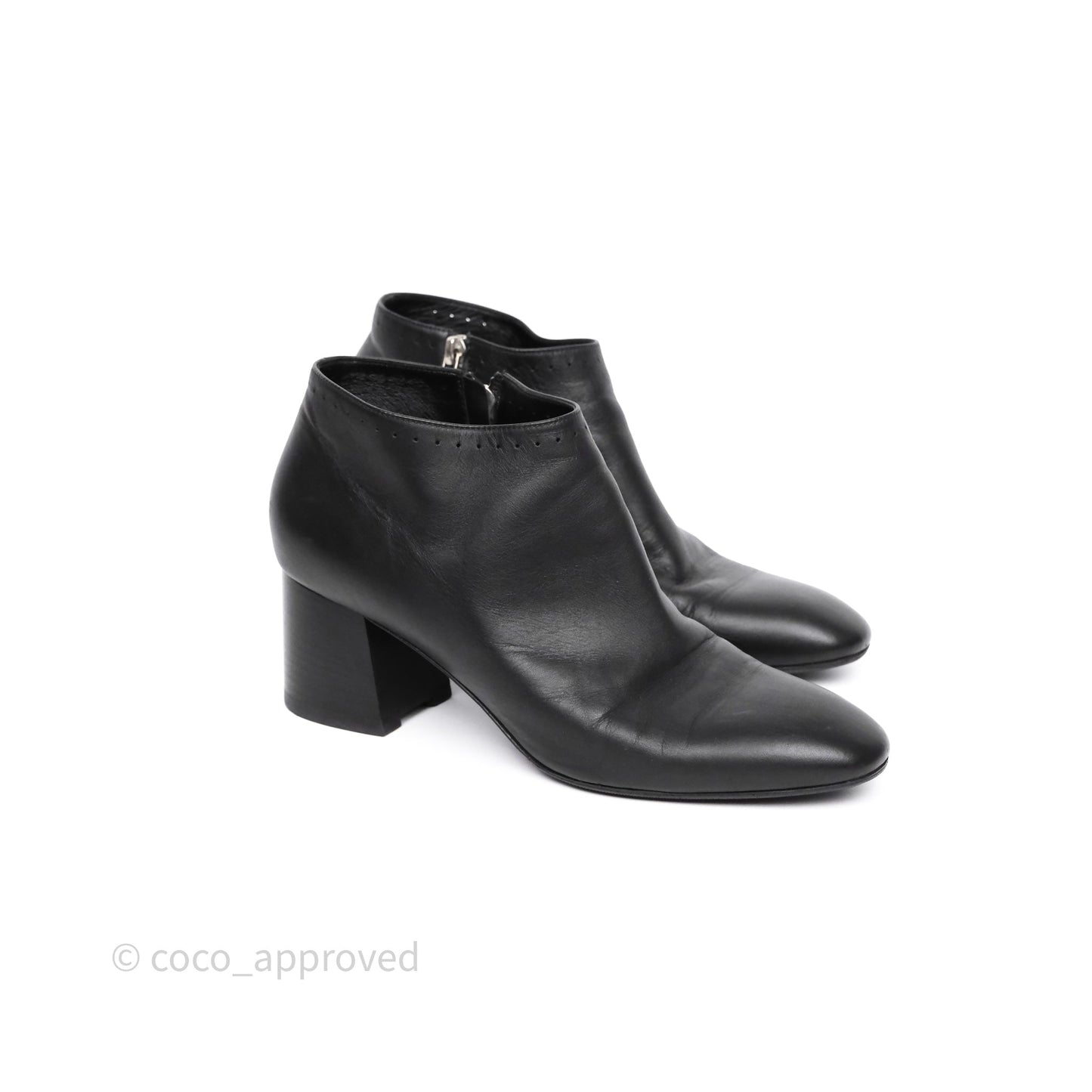 Hermès Ankle Boots Black Size 38