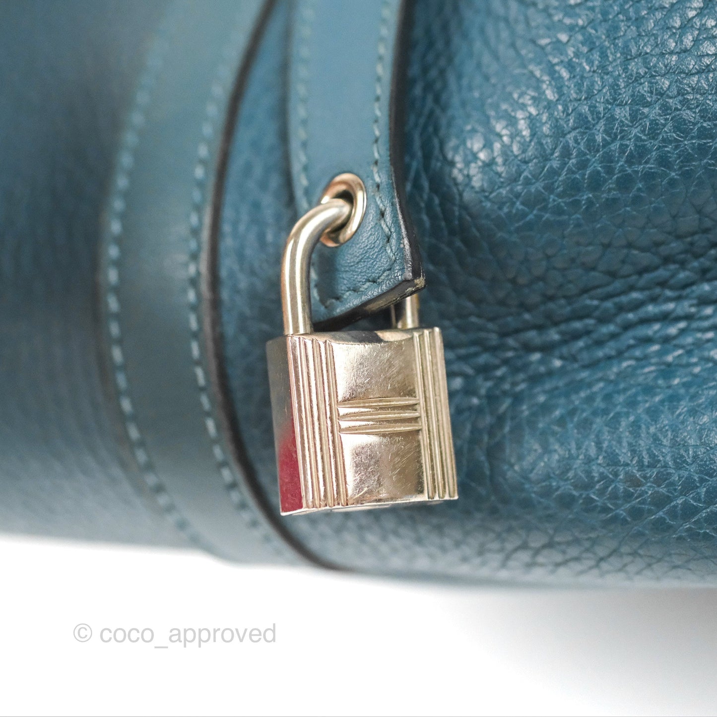 Hermès Picotin 22 Vert Bosphore Clemence Silver Hardware