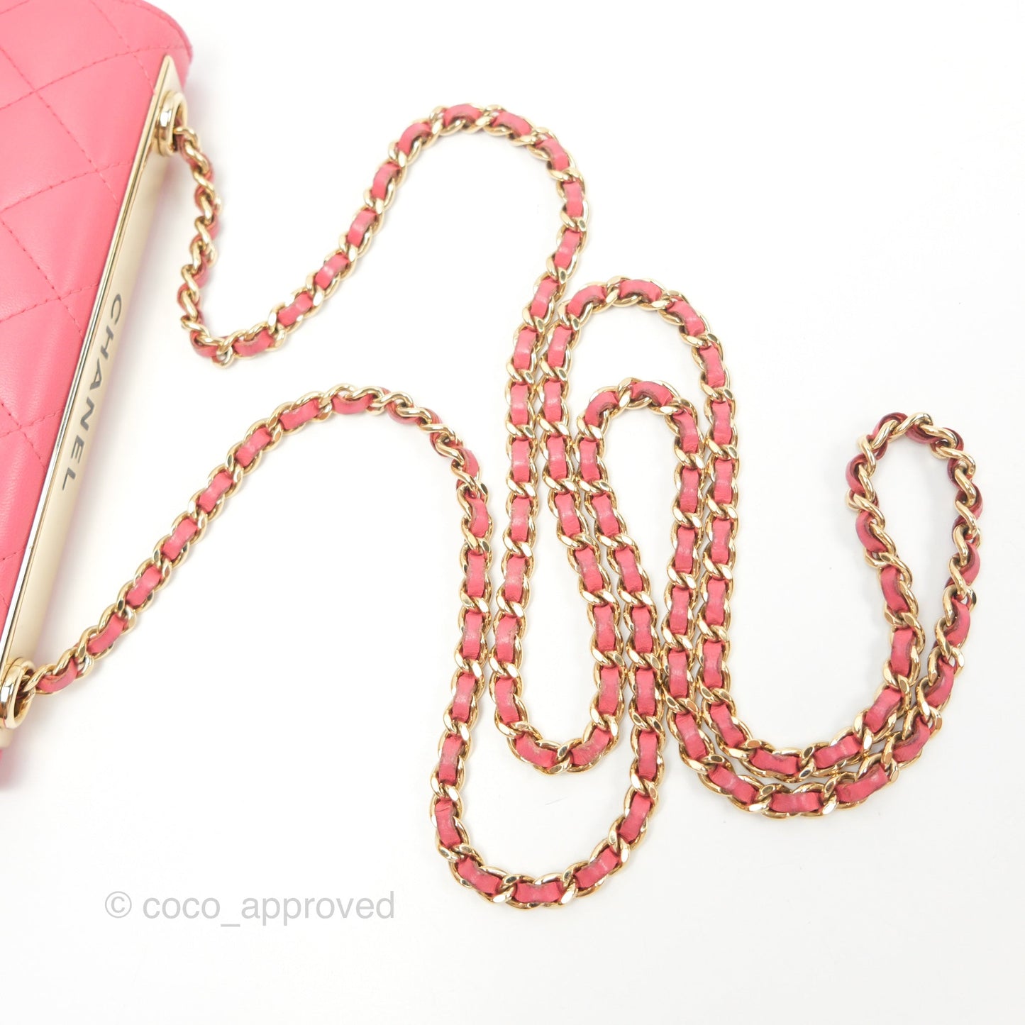 Chanel Trendy CC WOC Pink Lambskin Gold Hardware