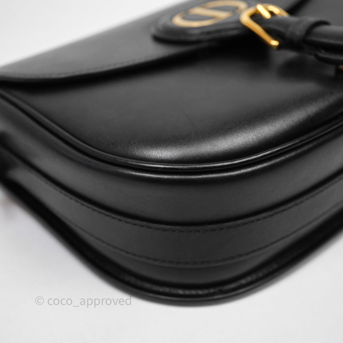 Christian Dior Medium Bobby Flap Black Box Calfskin