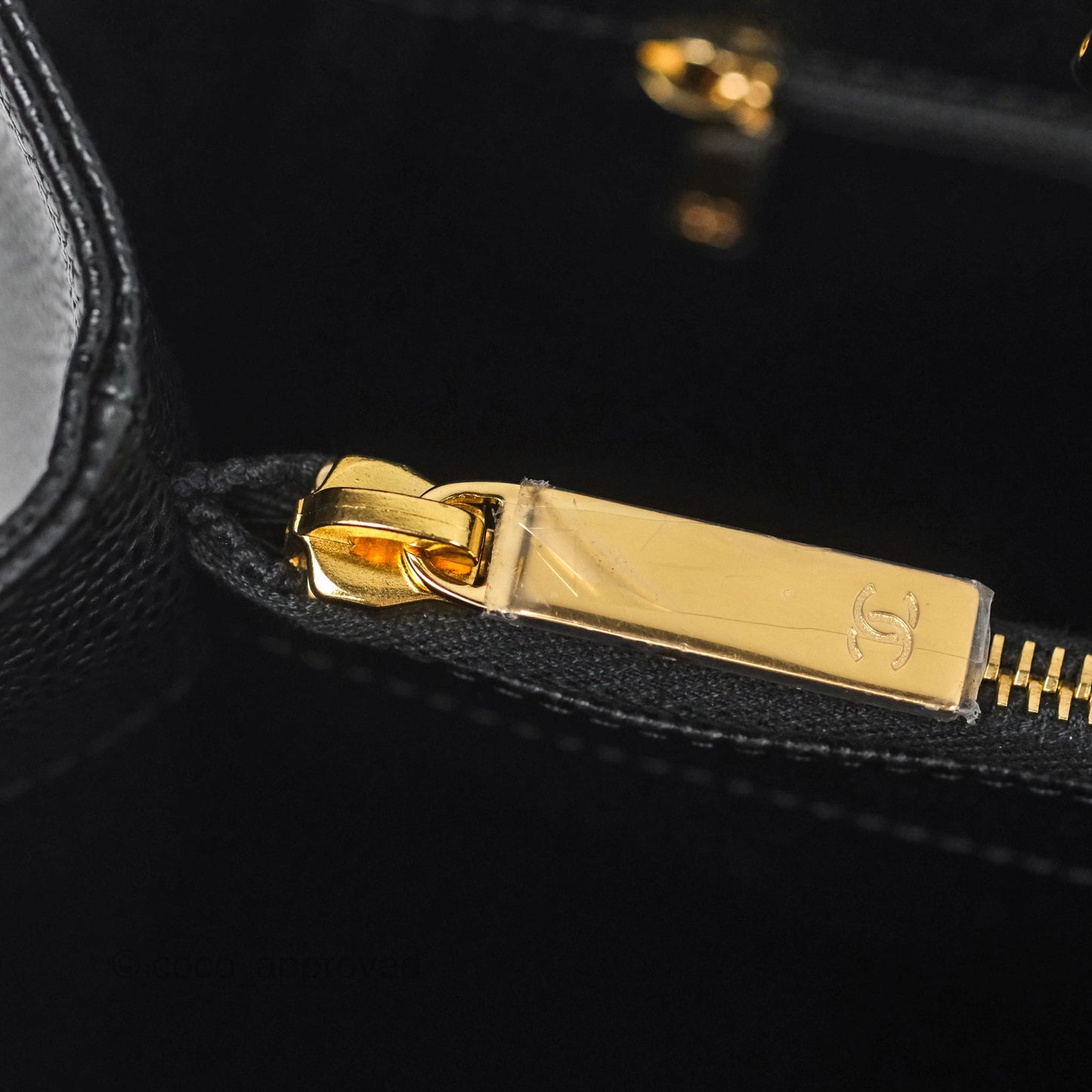 Chanel GST Black Caviar Gold Hardware