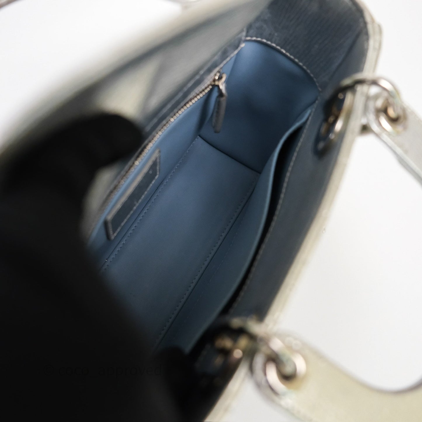 Dior My ABCDior Lady Dior Metallic Silver Cannage