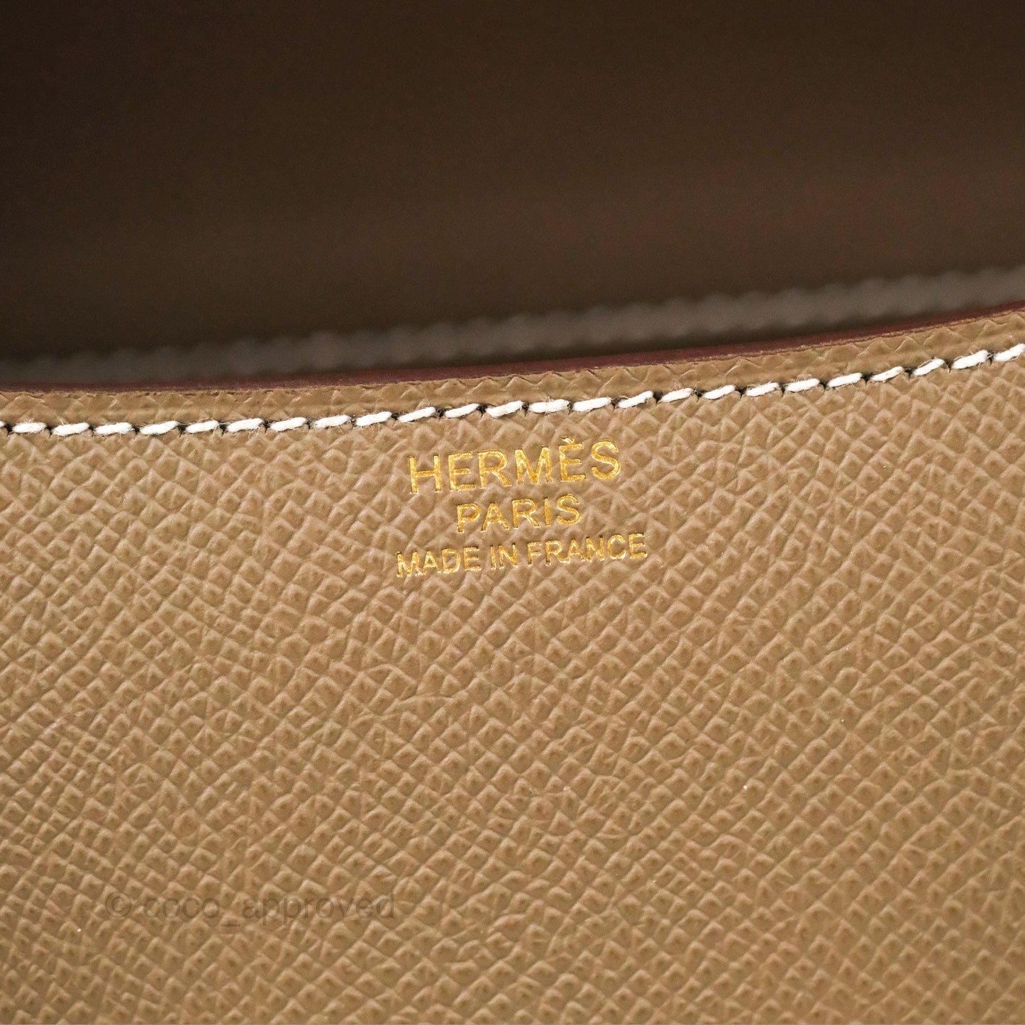 Hermès Constance 24 with Mirror Etoupe Epsom Gold Hardware