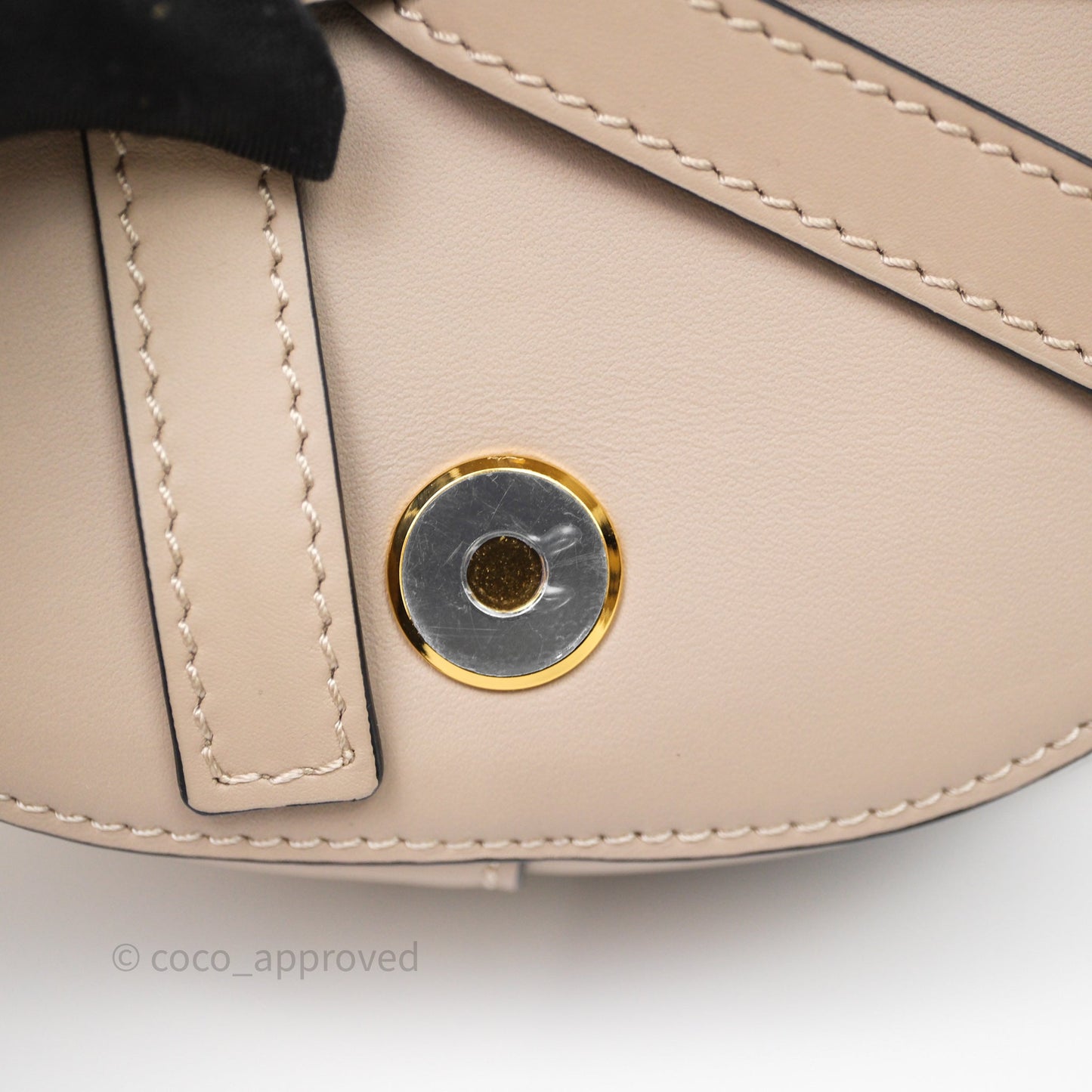 Loewe Mini Gate Dual Bag Beige Sand Soft Calfskin Jacquard Strap