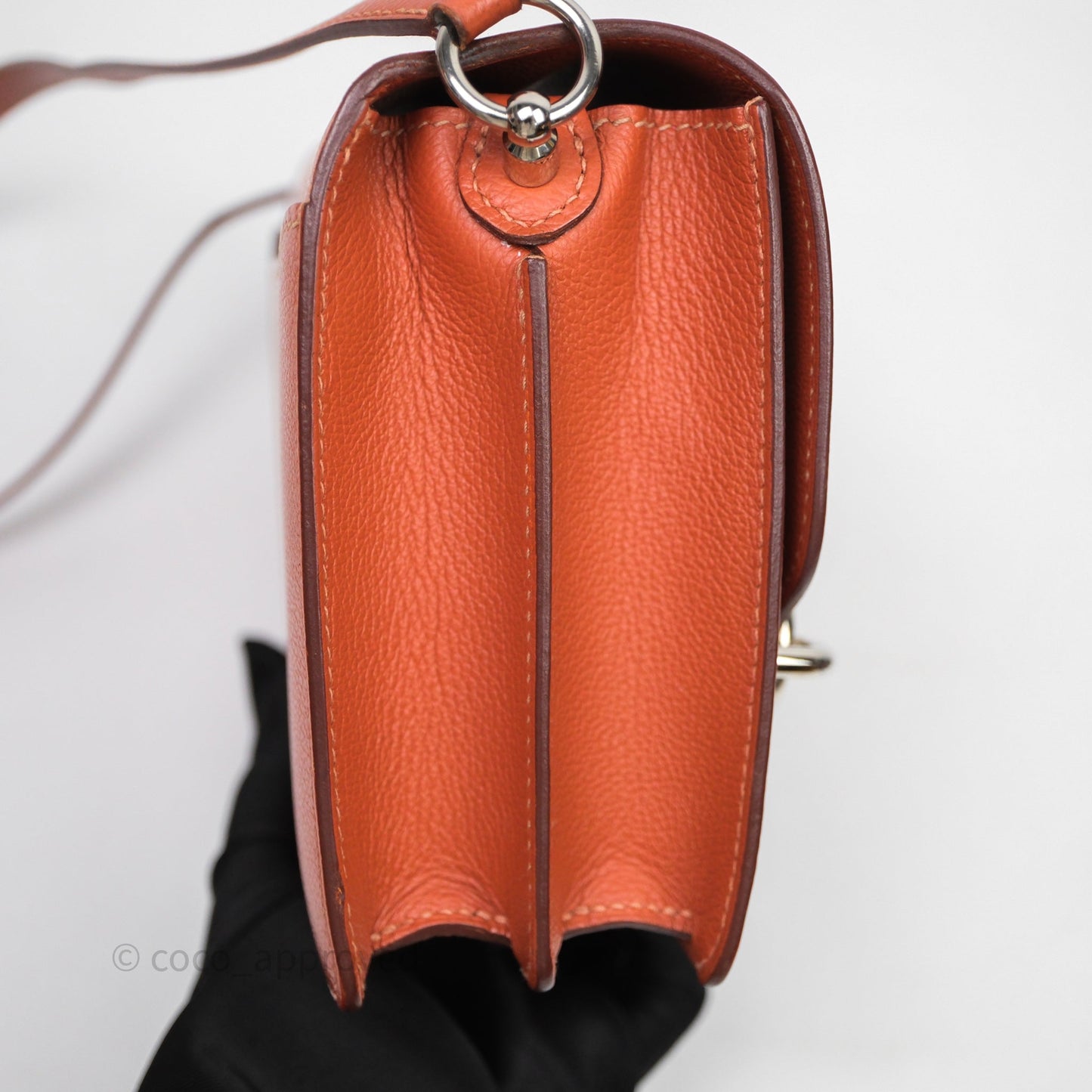 Hermès Roulis Mini 18 Evercolor AH Brush/ Rose Jaipur T5 Palladium Hardware