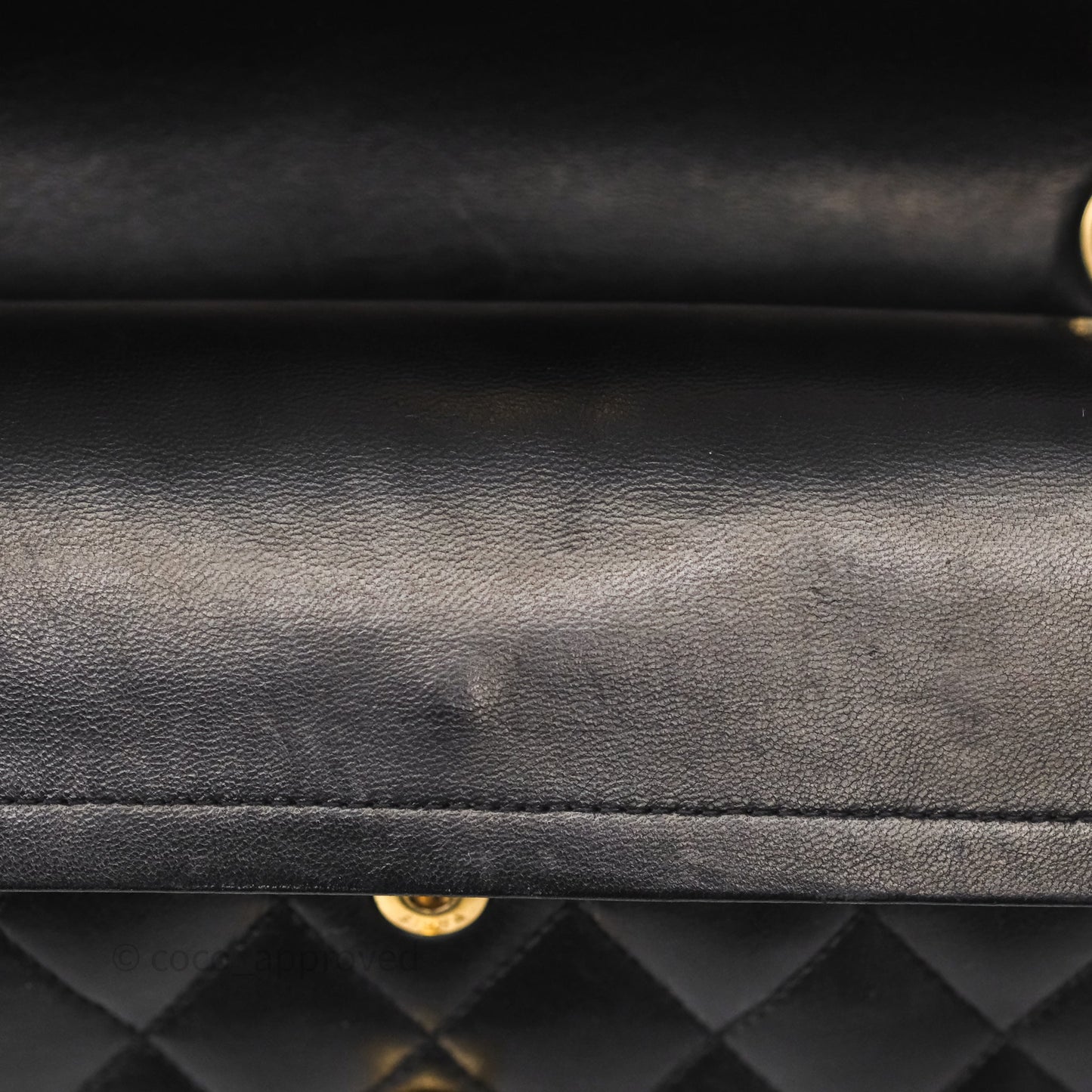 Chanel Small Classic Flap Quilted Black Lambskin Gold Hardware