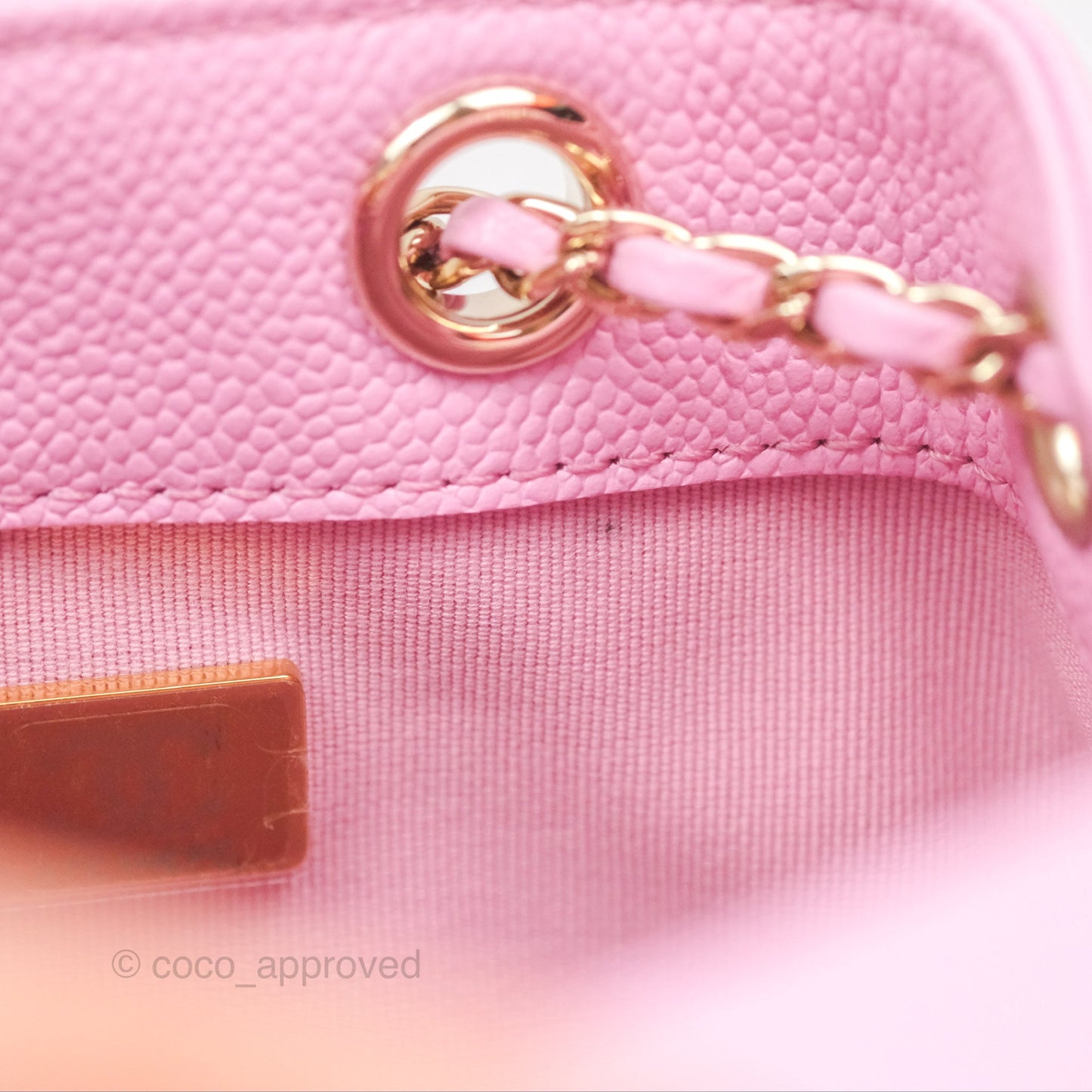 Chanel Mini Duma Backpack Pink Caviar Gold Hardware 23P