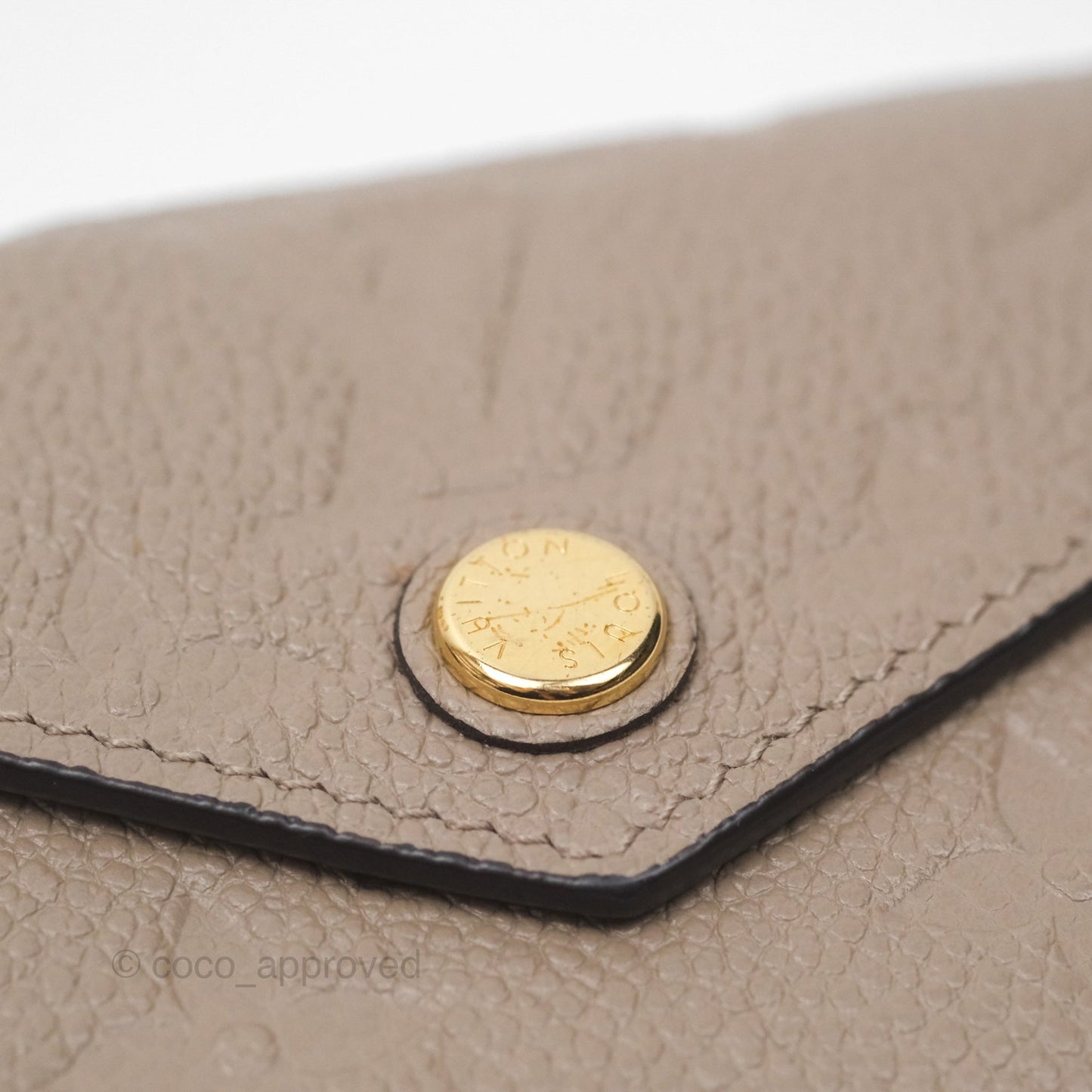 Louis Vuitton Zoé Wallet Monogram Empreinte Leather Turtledove