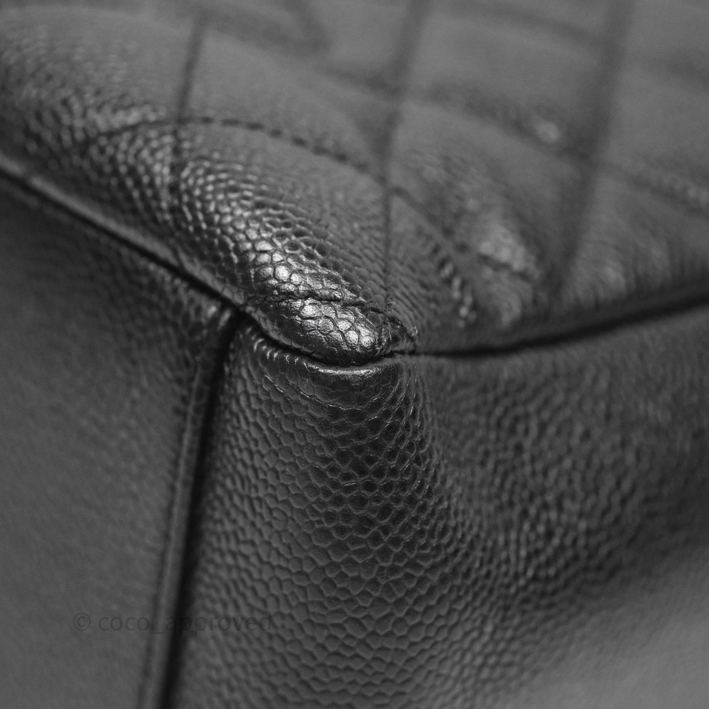 Chanel Vertical GST Black Caviar Gold Hardware