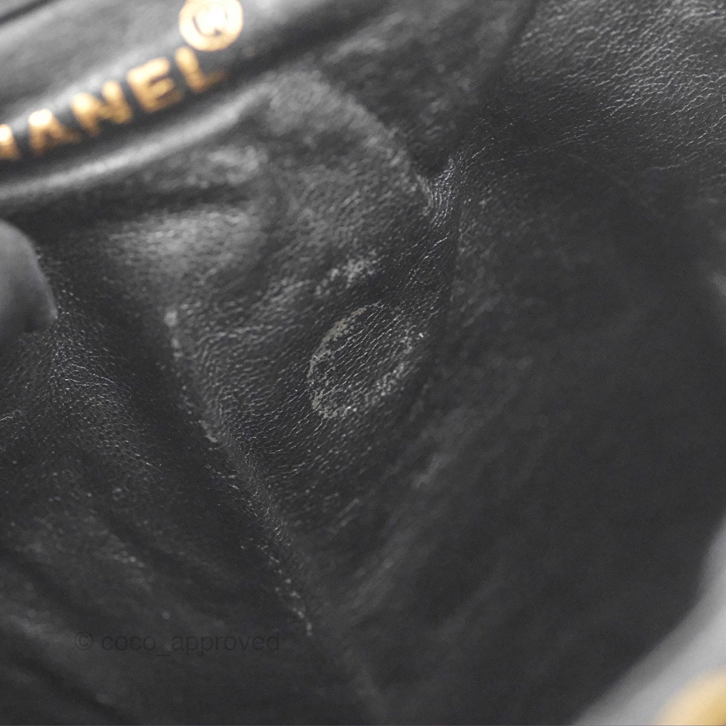 Chanel Vintage CC Duma Backpack Black Lambskin 24K Gold Hardware