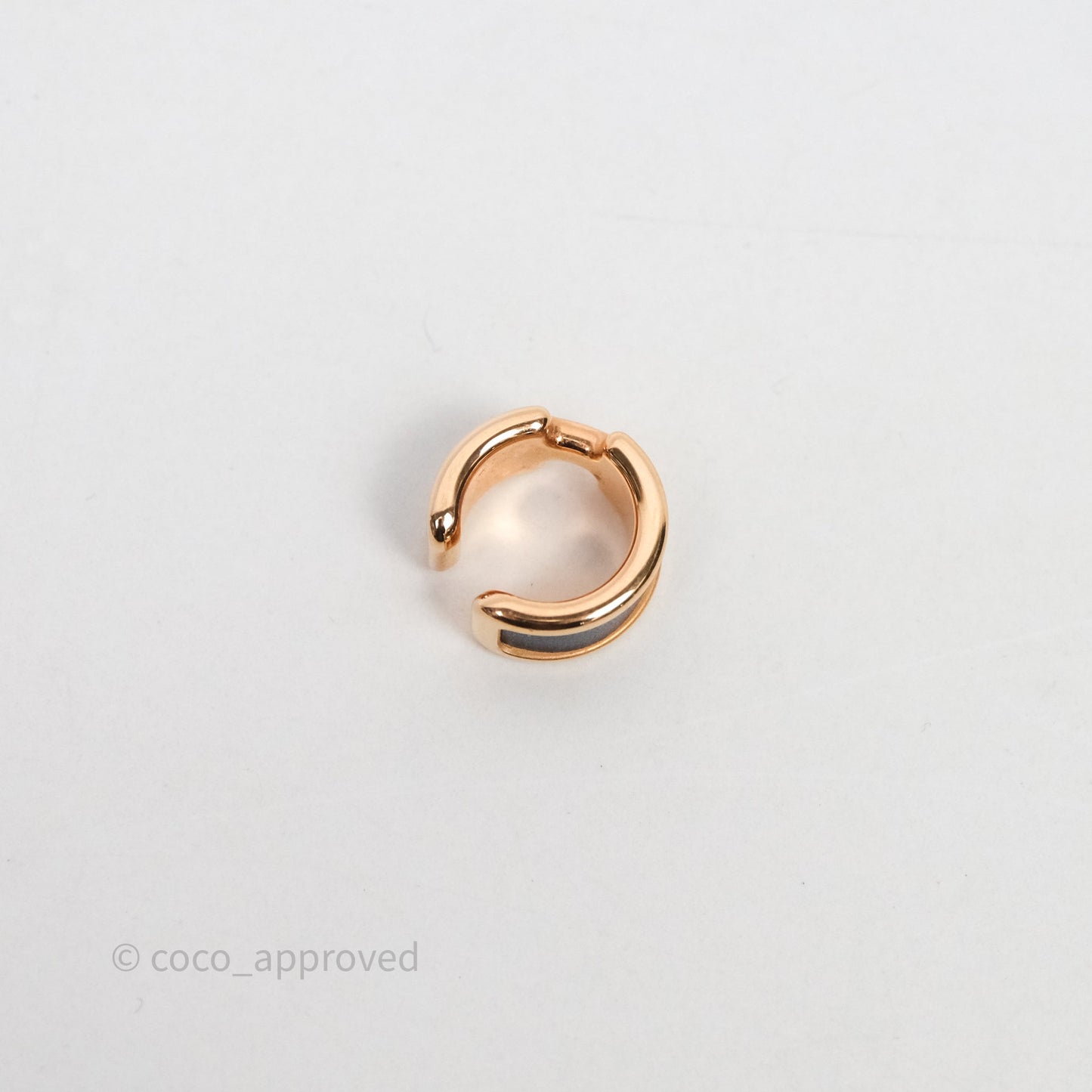 Hermes Olympe Ear Cuff Small Model Bleu Saphir Rose Gold