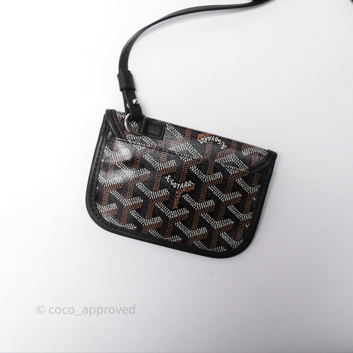 Goyard Anjou Mini Bag Goyardine Canvas Black