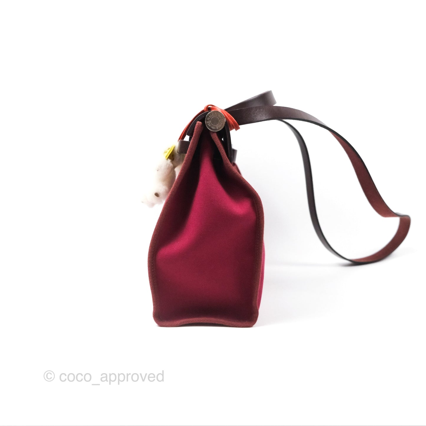 Hermès Herbag Zip 31 Retourne Rose Bubblegum L4/ Rubis B5 Canvas Palladium Hardware