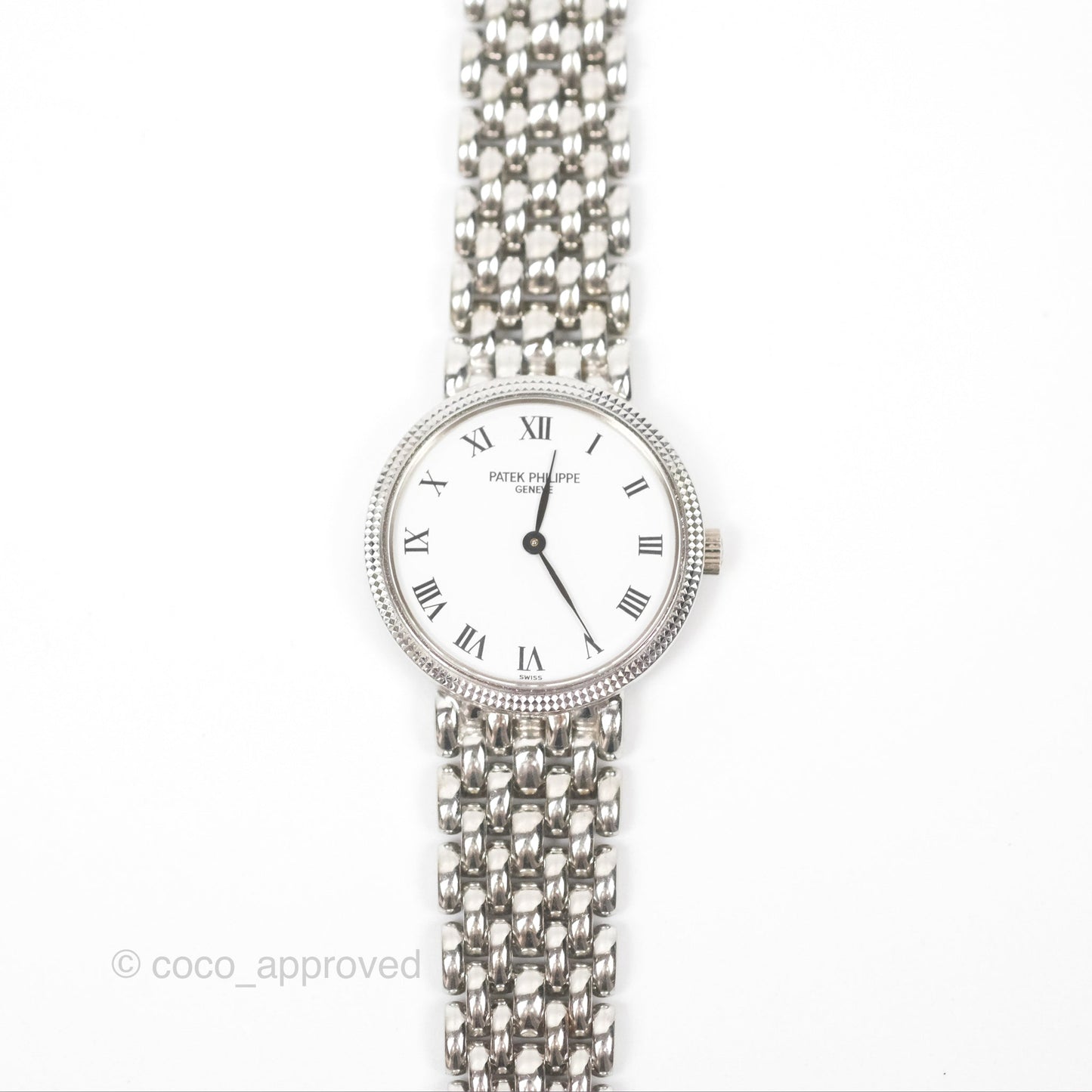 Patek Philippe Vintage Calatrava Watch 18K White Gold