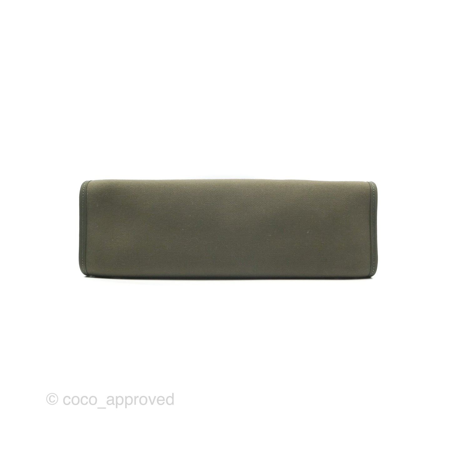 Hermès Herbag Zip 31 Khaki Canvas Palladium Hardware