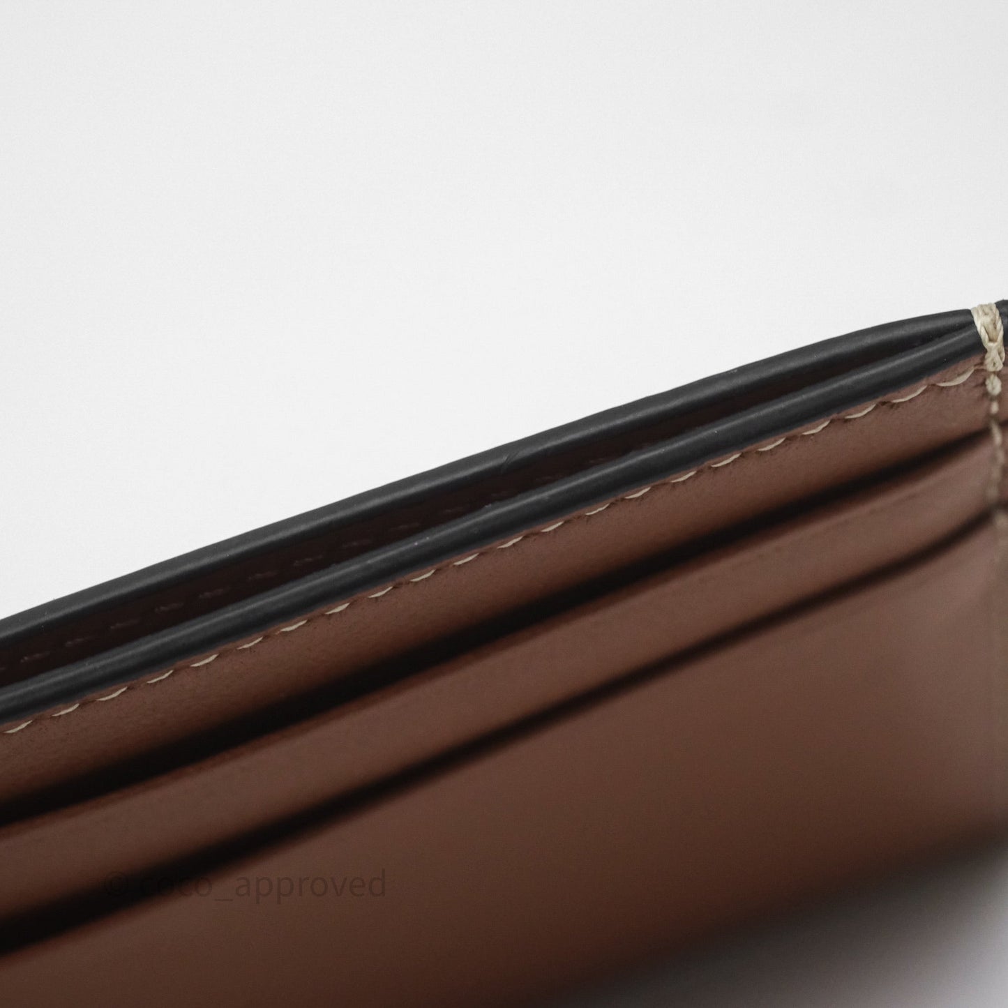 Celine Zipped Purse with Removable Card Holder in Tan Triomphe Canvas/ Lambskin