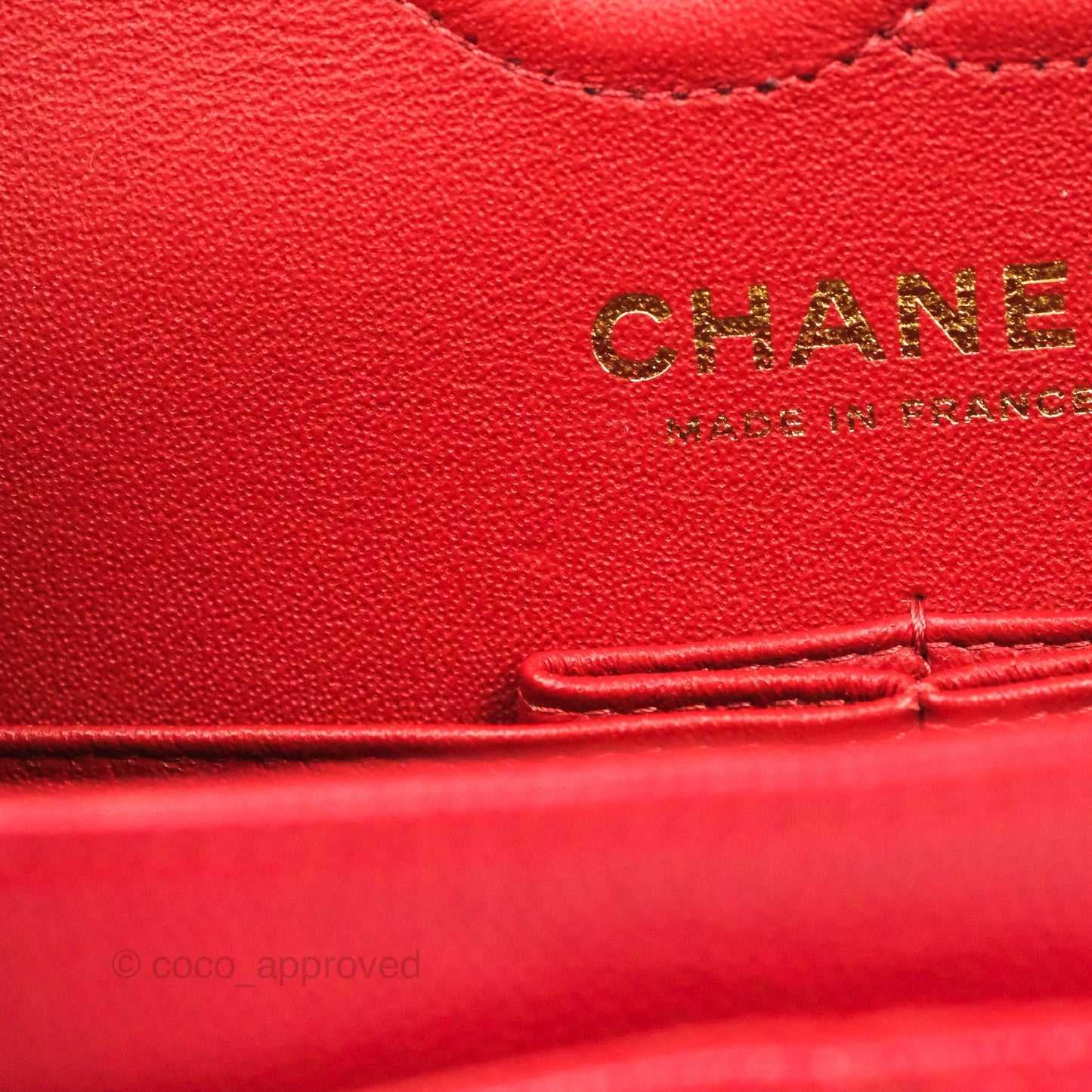 Chanel Classic Small S/M Flap Red Caviar Gold Hardware