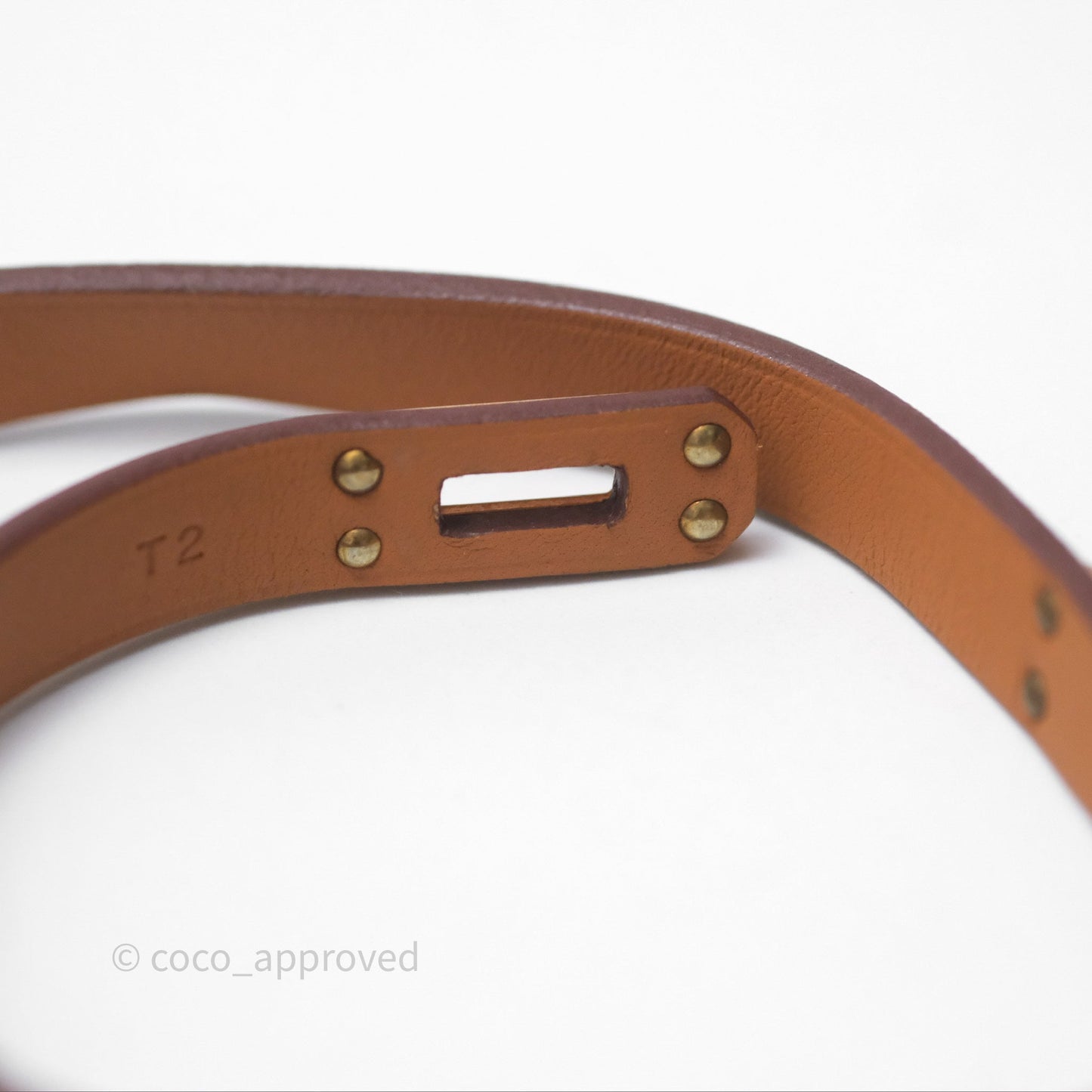 Hermès Kelly Double Tour Bracelet Gold Swift Gold Hardware
