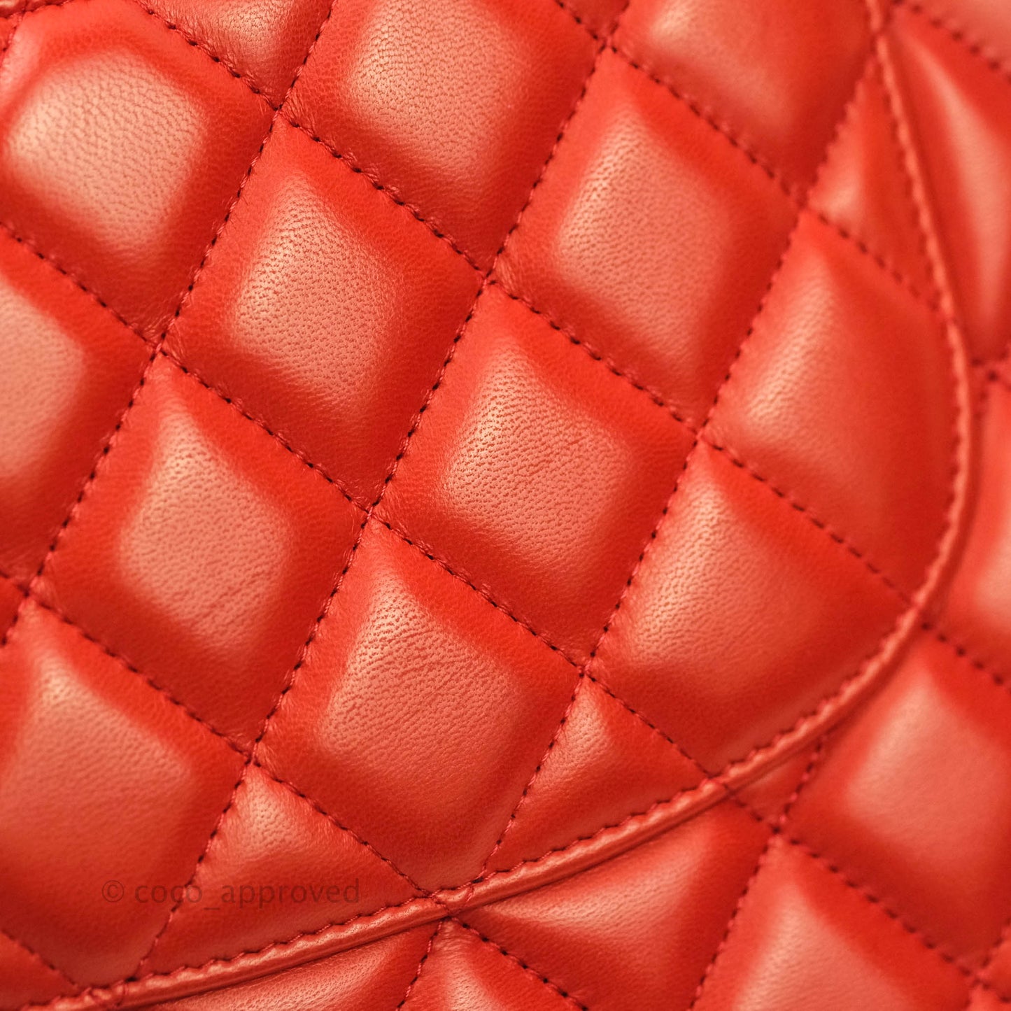 Chanel Jumbo Double Flap Red Lambskin Silver Hardware⁣⁣