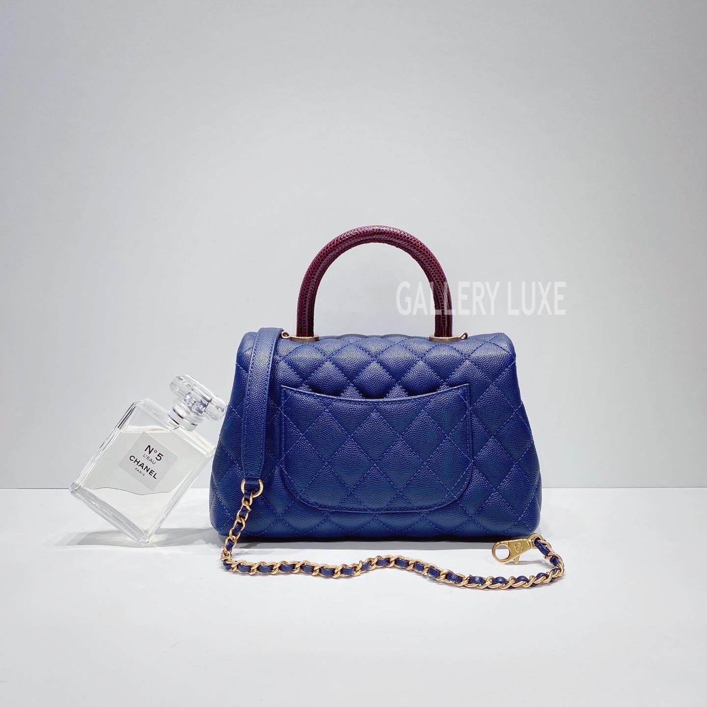 No.3382-Chanel Small Lizard Coco Handle