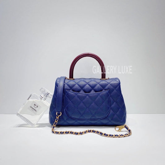 No.3382-Chanel Small Lizard Coco Handle
