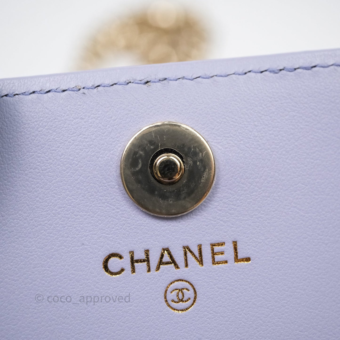 Chanel Quilted Boy Belt Bag Purple Caviar Gold Hardware