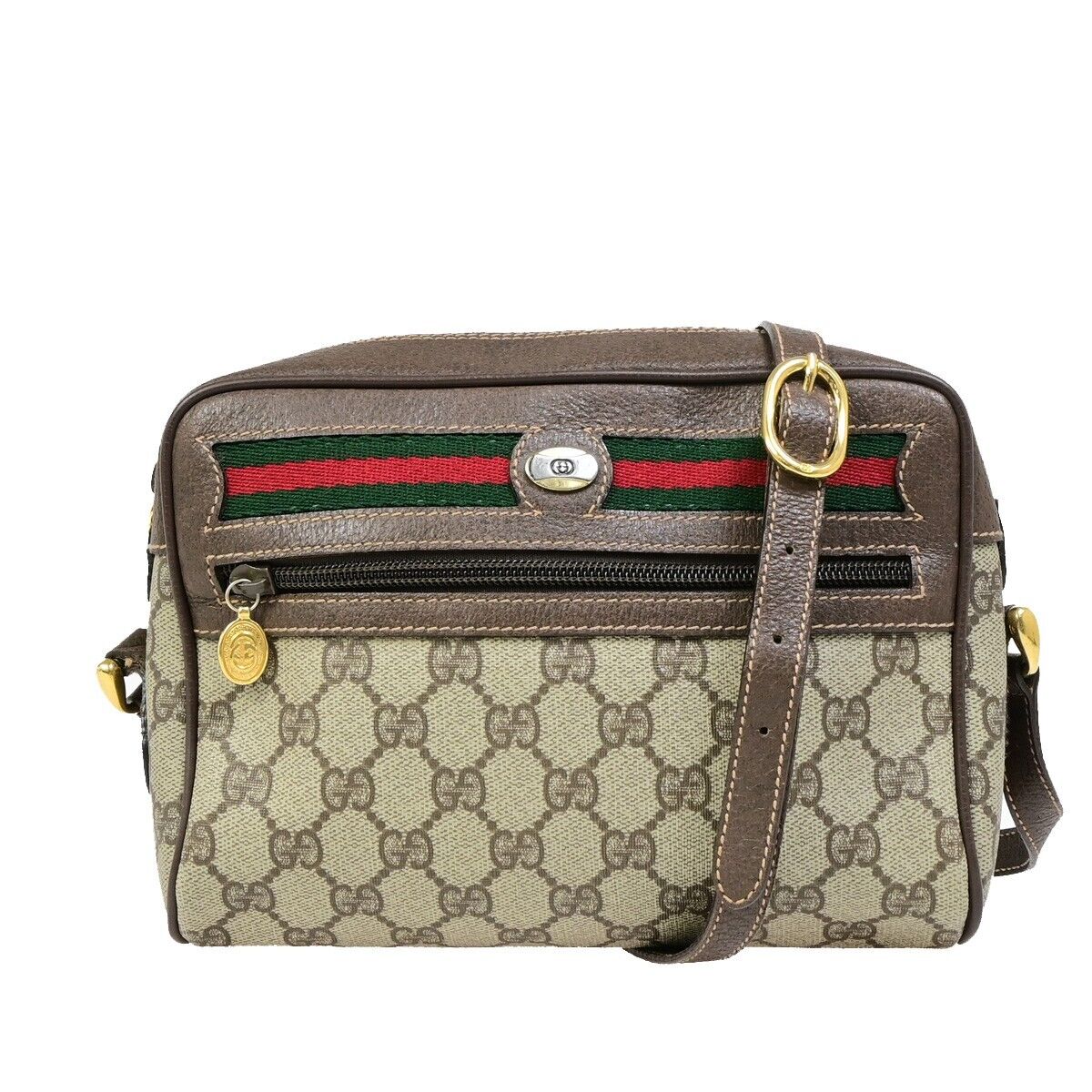 Luxury Gucci Trending 2025 Sherry  Canvas Shoulder Bag ()