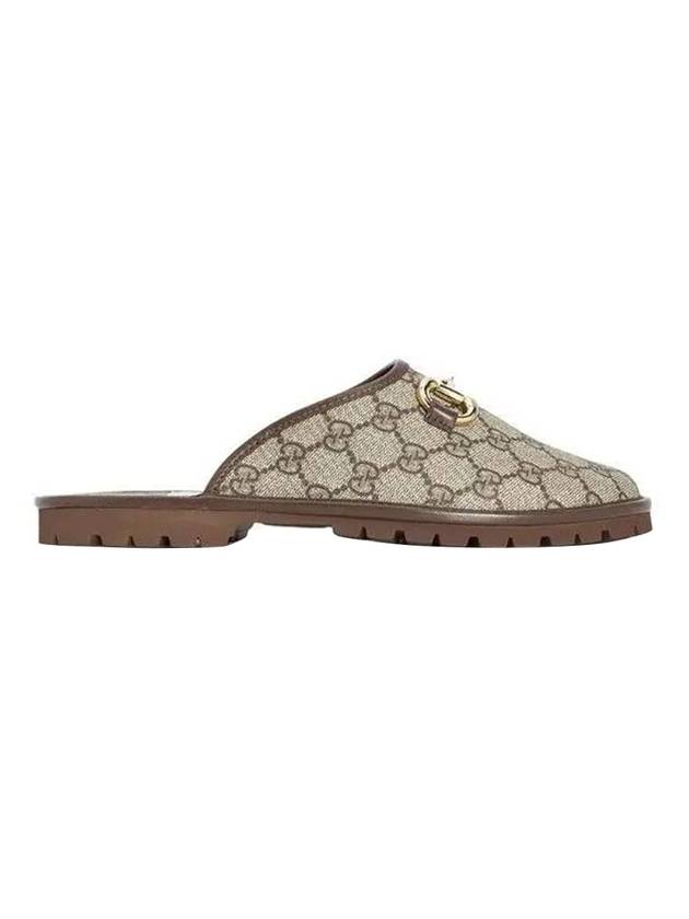 Luxury Gucci Trending 2025 Men's GG Supreme Horsebit Mule Slippers