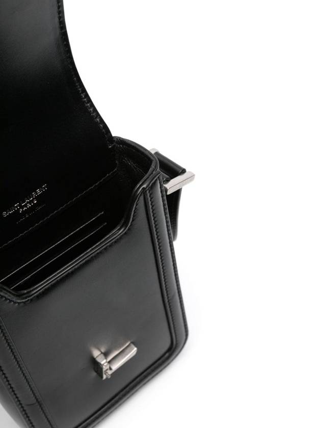 Luxury Saint Laurent Smooth Leather Solferino Mini Bag Black