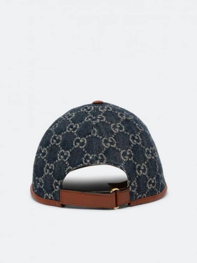 Luxury Gucci Trending 2025 GG Denim Ball Cap Blue