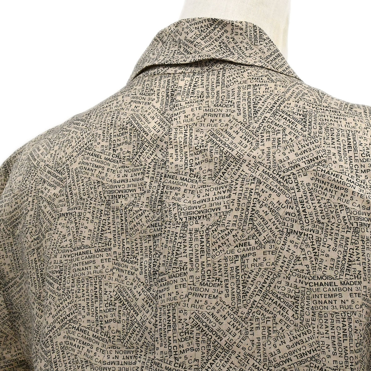 Luxury Chanel 1999 Spring Cambon-print shirt dress #42