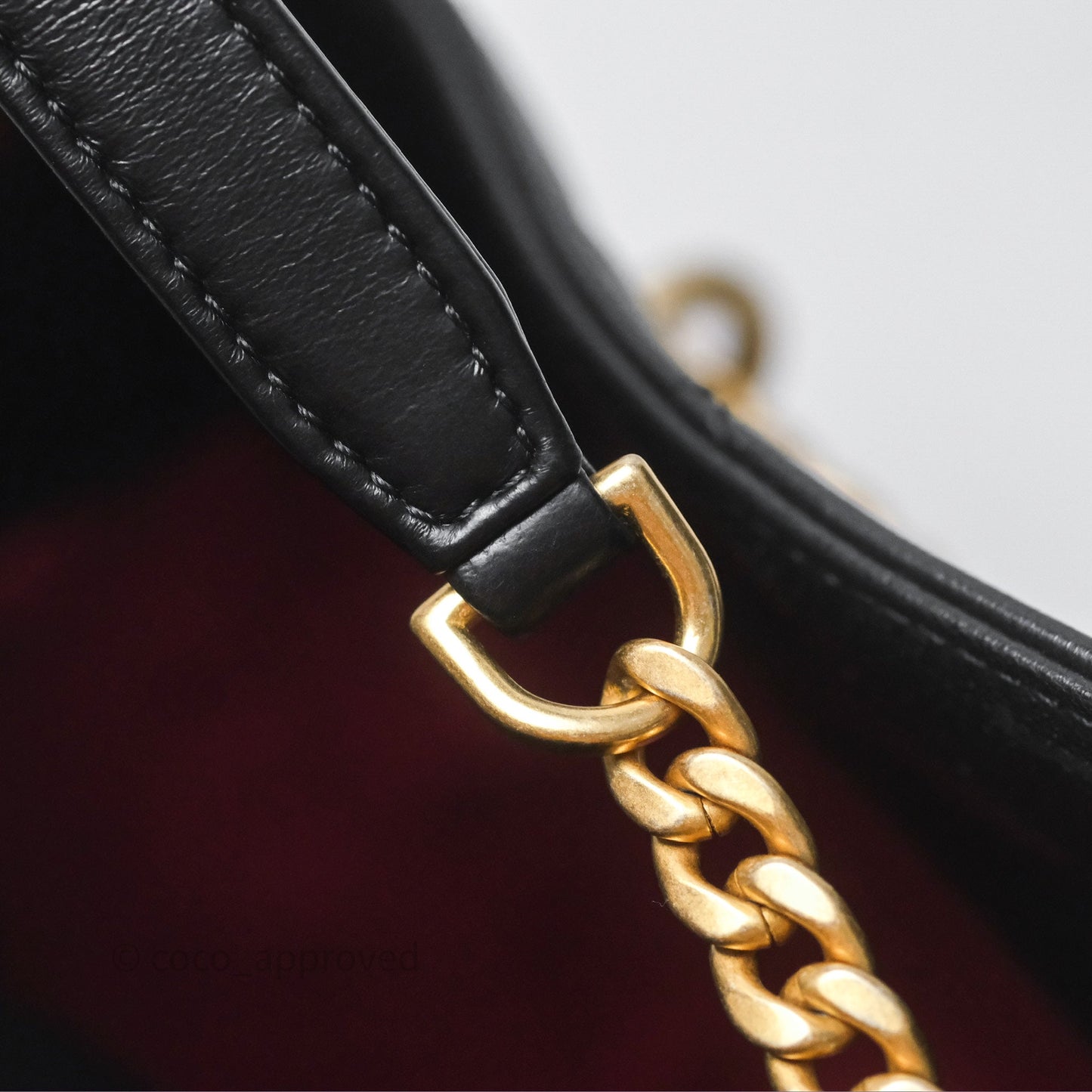 Chanel Enamel CC Bucket Bag Black Lambskin Gold Hardware 22P
