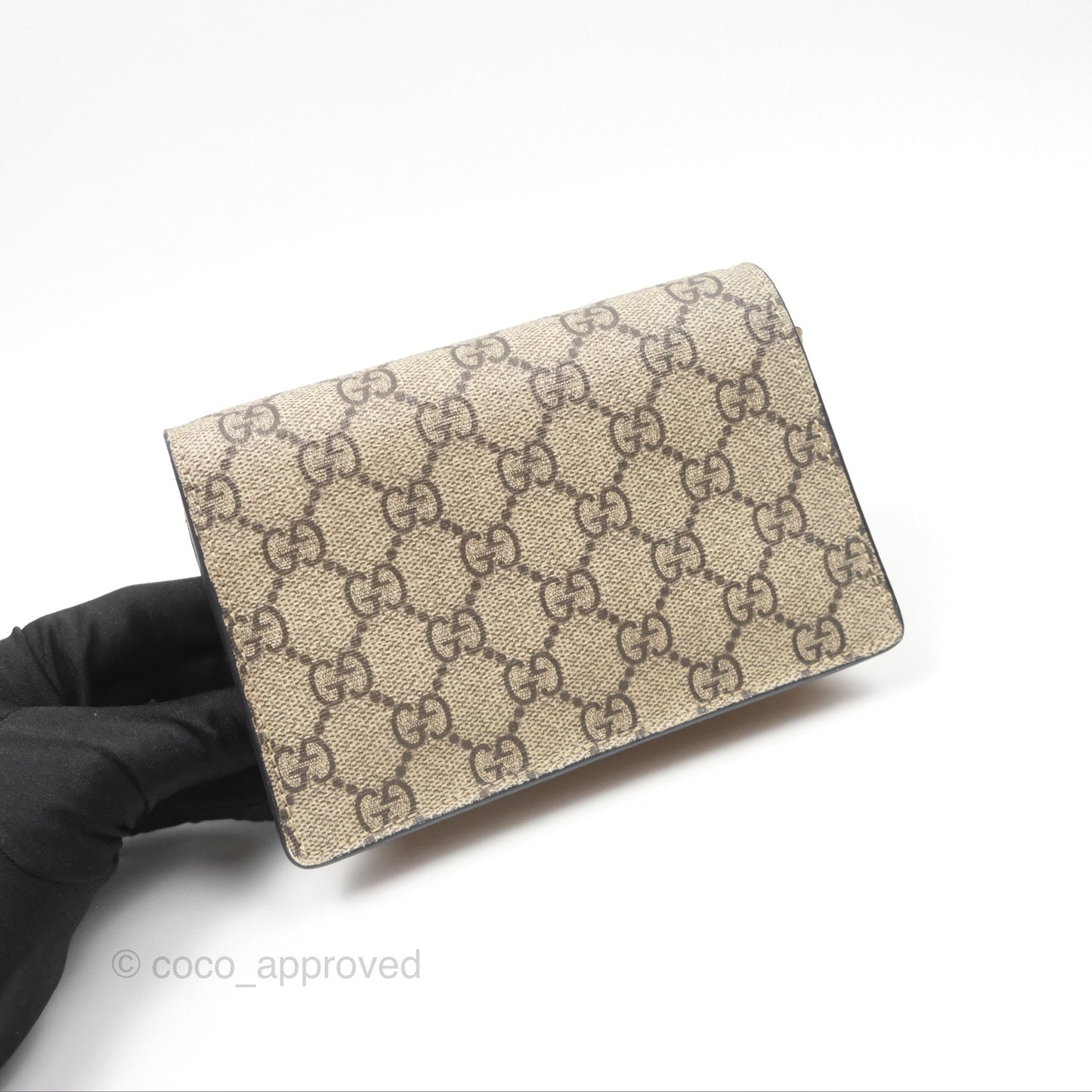 Gucci Dionysus GG Supreme Super Mini Crossbody Bag Ruthenium Hardware