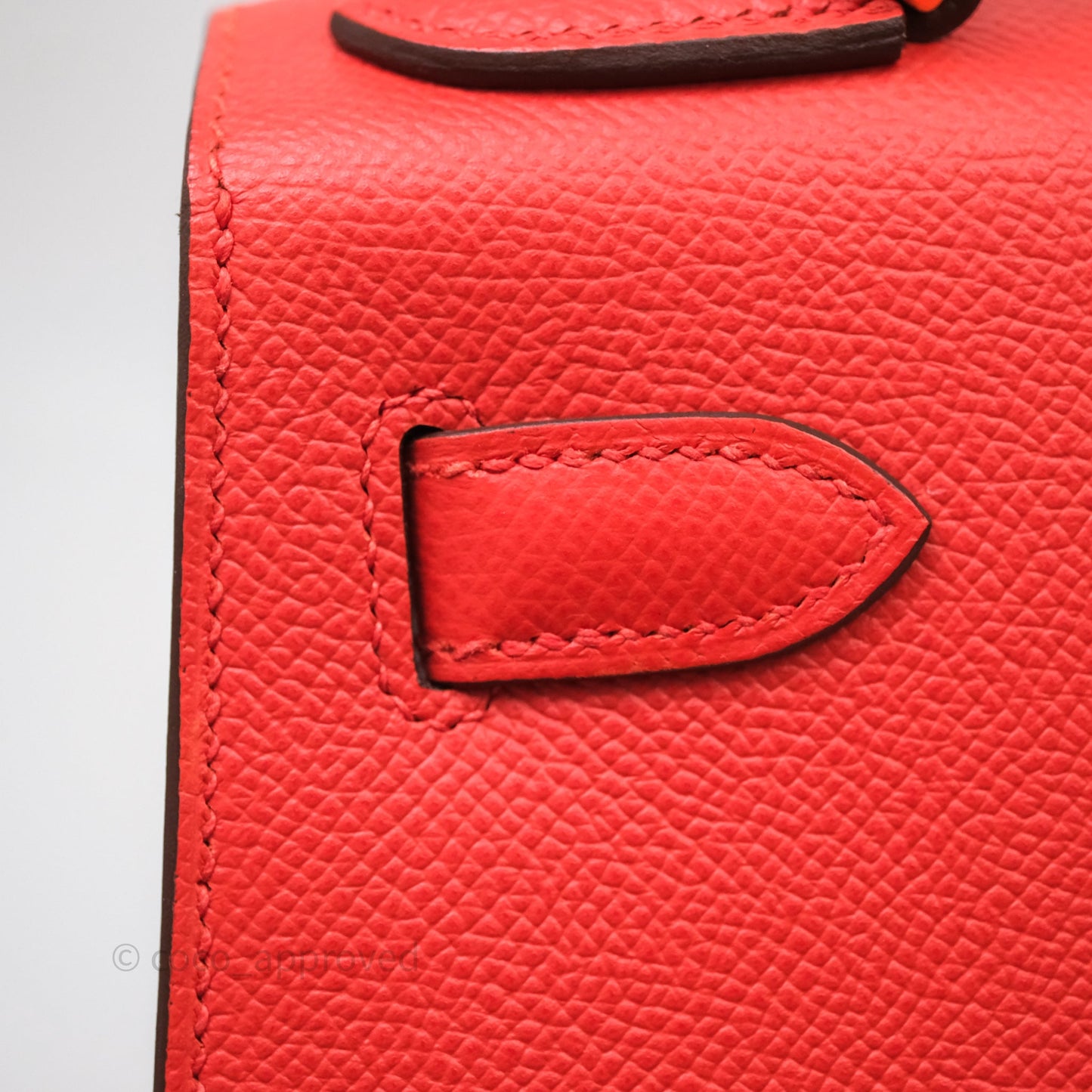 Hermès Kelly 28 Sellier Capucine 9T Epsom Gold Hardware